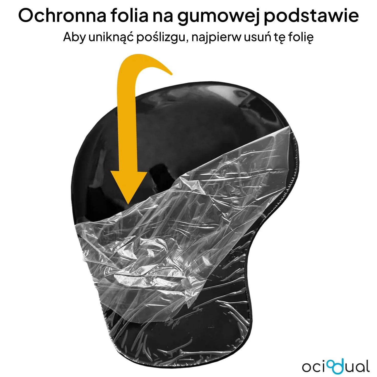 OcioDual Podkładka pod mysz z podpórką pod nadgarstek, ergonomiczna, z żelowym podparciem, ciemnoniebieska, miękka tkanina z antypoślizgową gumową podstawą, ulga w bólu, pianka z pamięcią kształtu