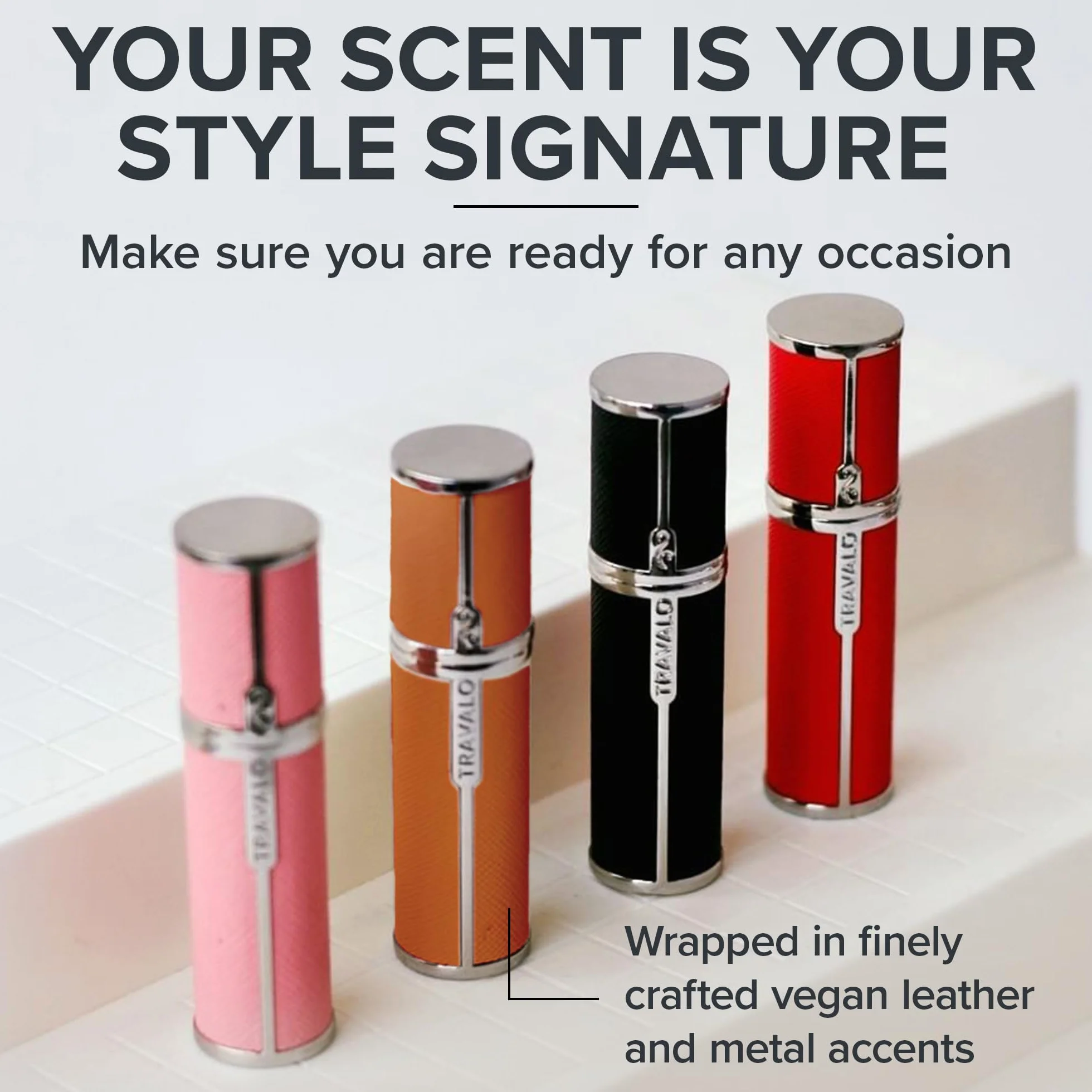 Travalo Milano HD Elegance Refill Perfume Spray, pomarańczowy