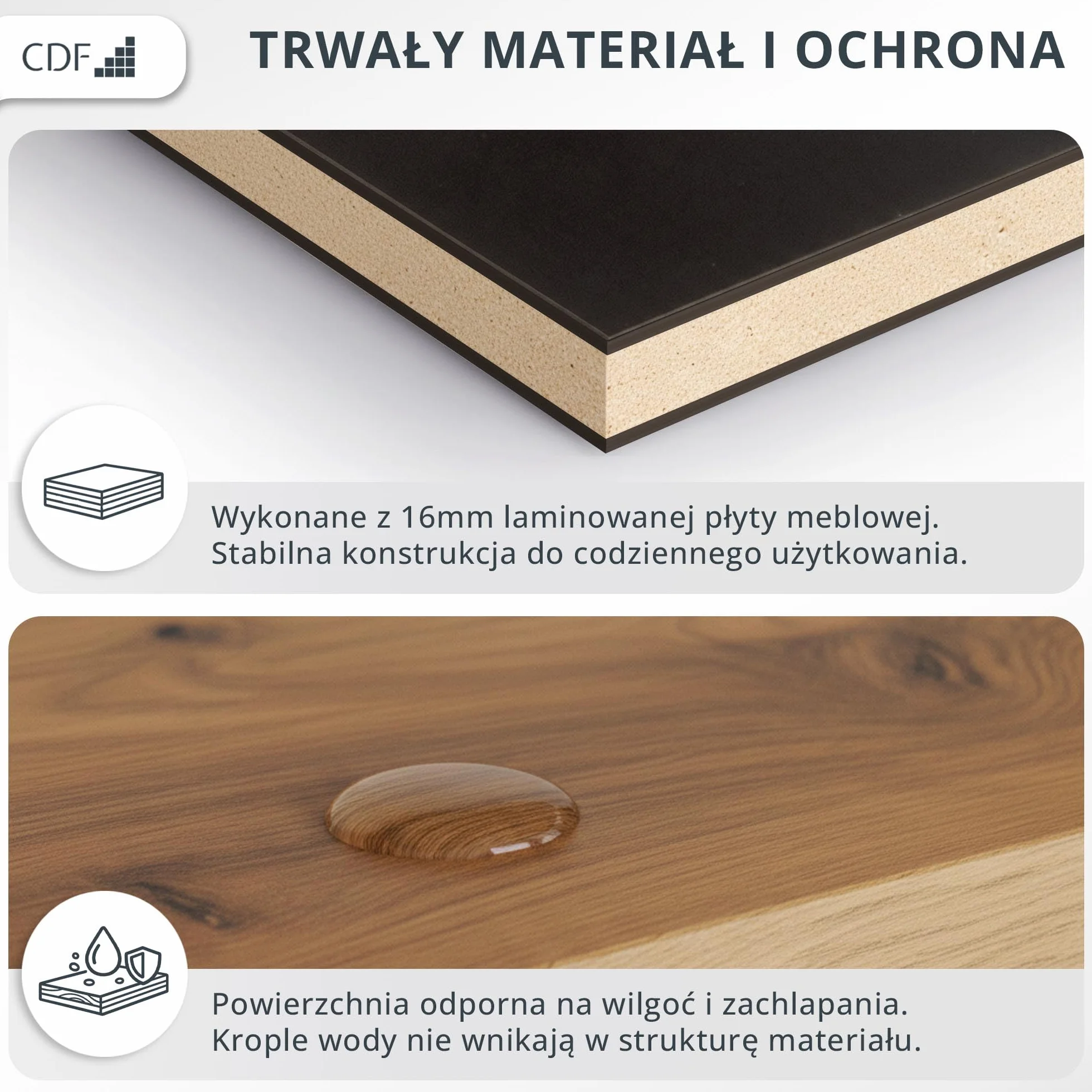 CDF Wieszak na ubranie Duo antracyt dąb Artisan szafka z szufladą na małe przedmioty i buty