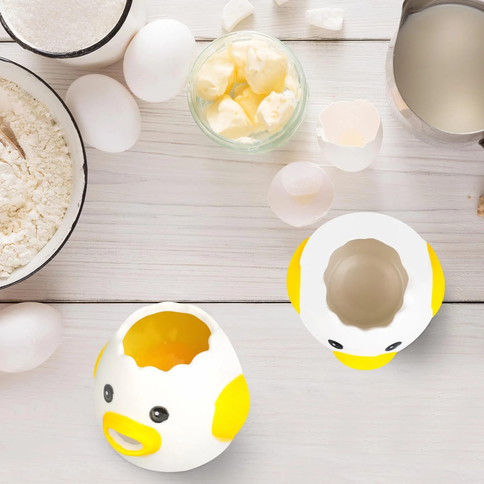 Ceramiczny Separator Żółtek Żółty do Kuchni i Pieczenia