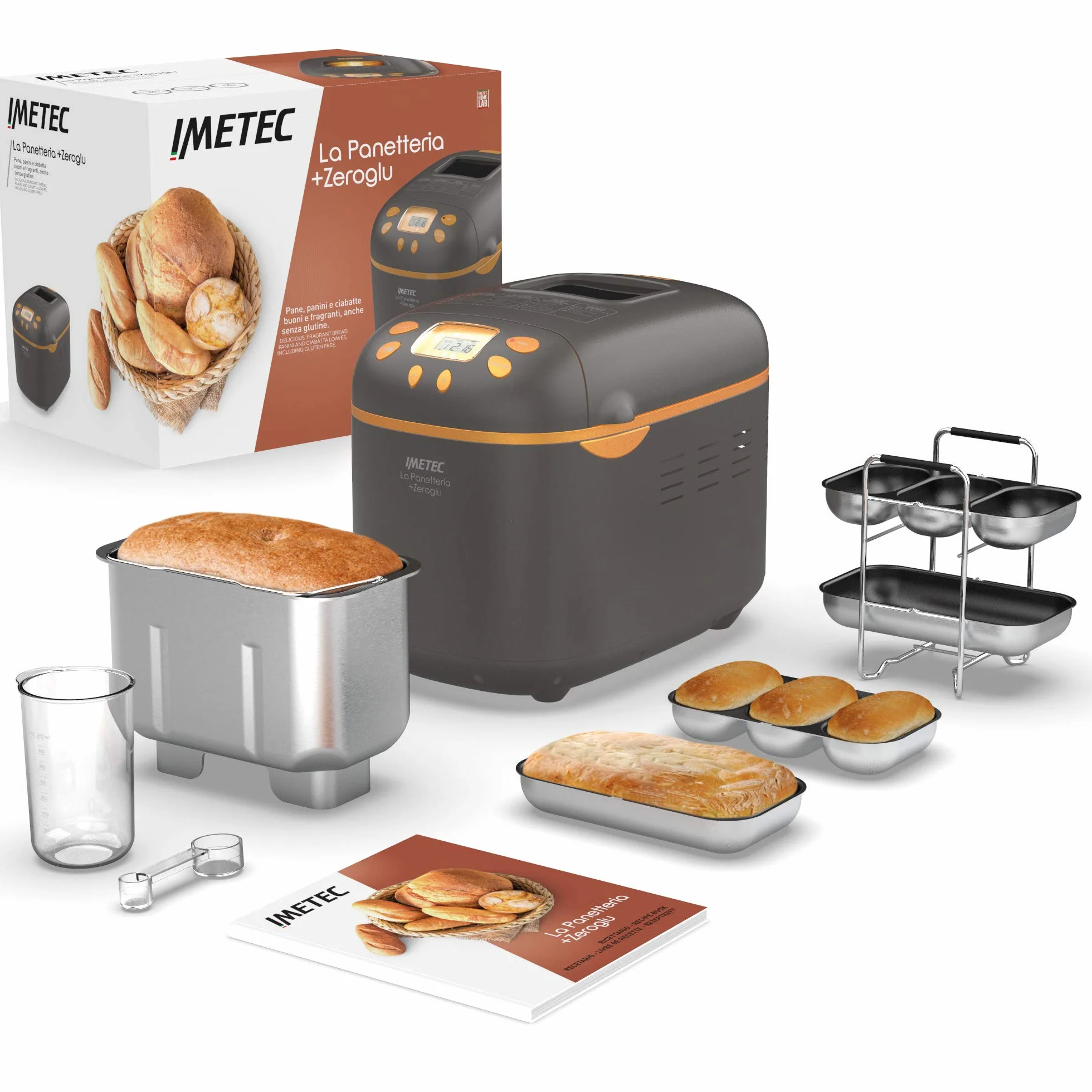 Imetec La Panetteria +Zeroglu maszyna do pieczenia chleba, ciasta, dżemów, pizzy