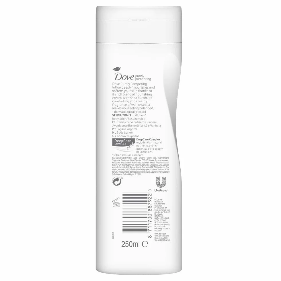 Krem nawilżający crema nutriente corpo al burro di karite e vaniglia 250 ml