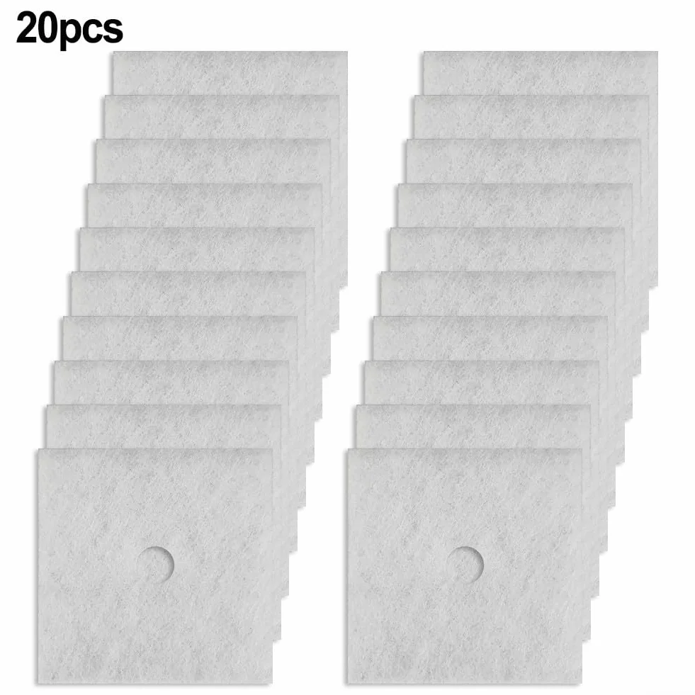 Zestaw 20 filtrów do wentylatora Maico ZF 60/100 wszystkich typów ER, odpylacz klasy G2, grubość 135 x 135 mm, 10 mm, biały