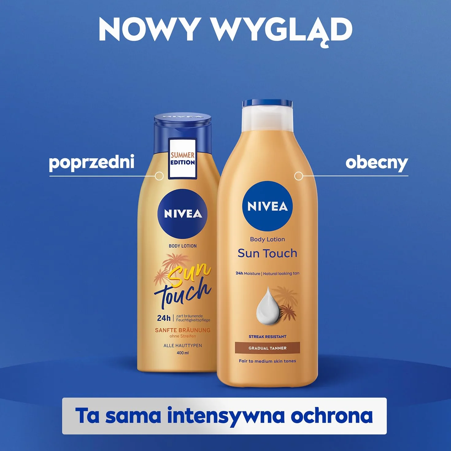 NIVEA Sun Touch Brązujący balsam do ciała 400 ml