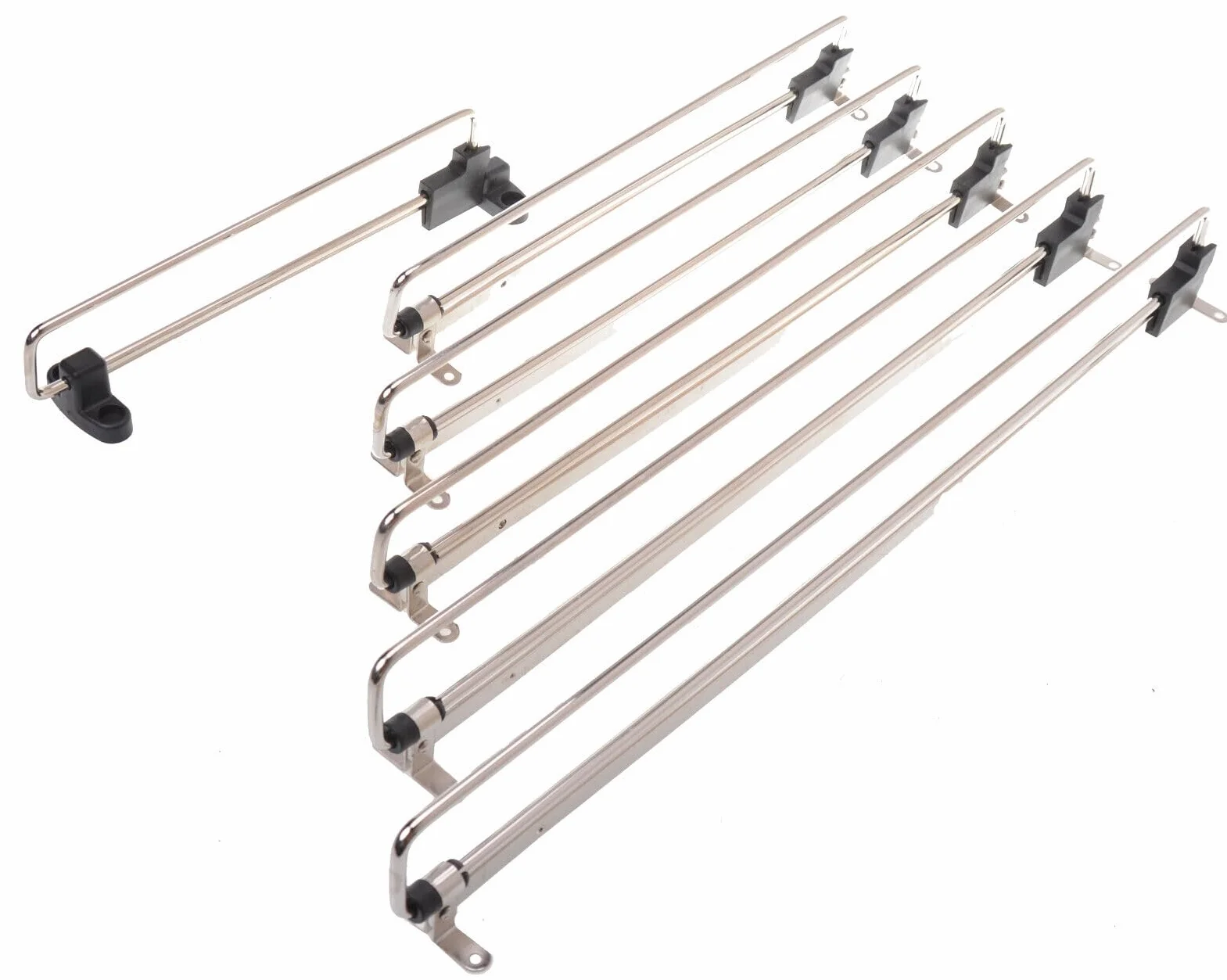 Wysuwany drążek na ubrania do szafy metalowy 50 cm