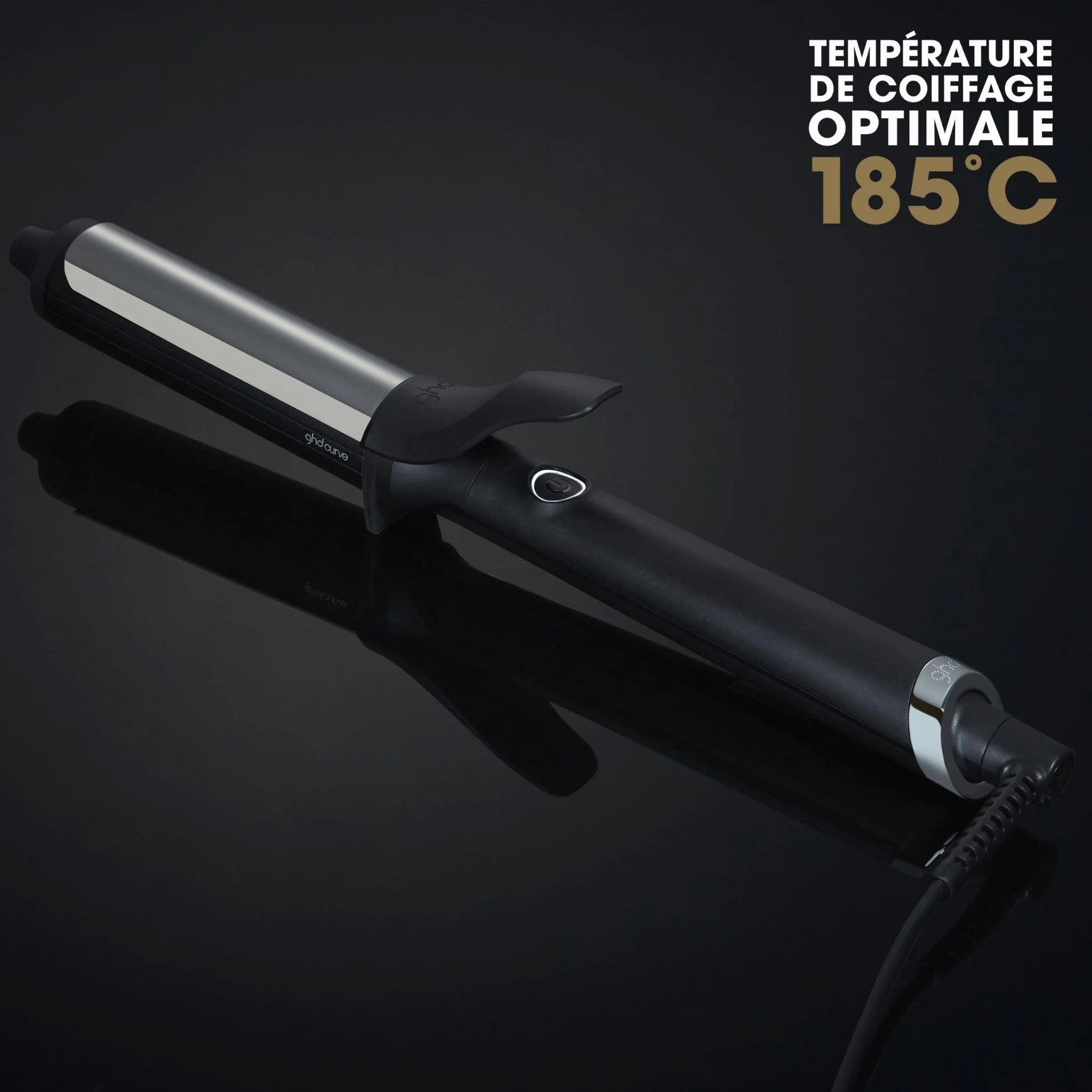 ghd Curve Soft Curl Tong, profesjonalna lokówka z klamrą, średnica 32 mm