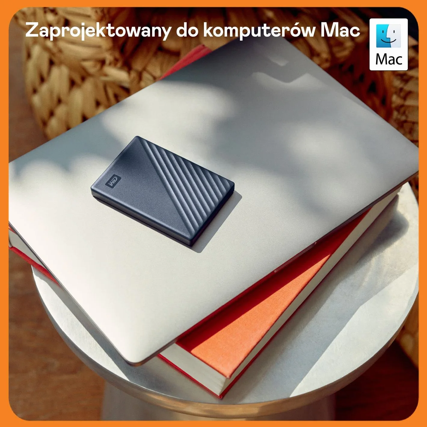 Western Digital My Passport WDBA2F0050BBL-WESN Zewnętrzny Dysk Twardy, Granatowy, 5 TB