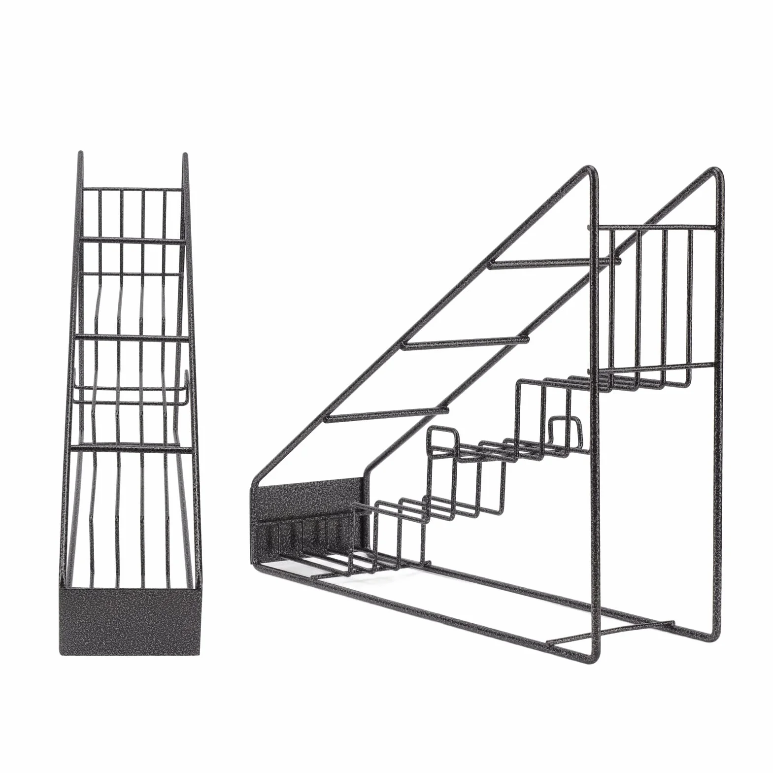 Organizator Syropu Kawy, Stojak Syropowy Syrop Syrop Syrop Stand Mocne ładunek 4 Przedziały Schody ze Stali Nierdzewnej do Organizowania Butelek Syropowych, Butelki do Wina, Butelki z Przyprawami