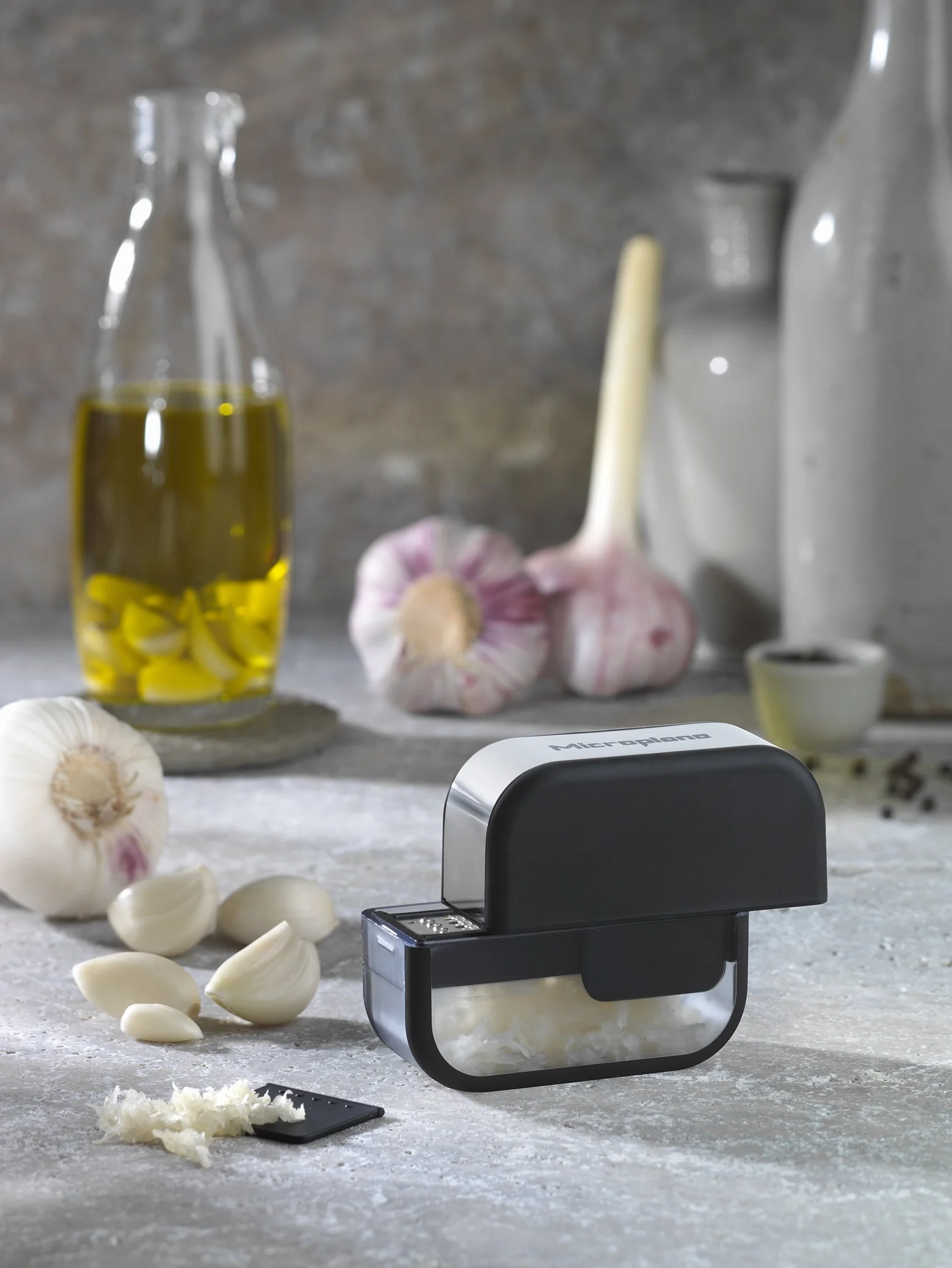 Microplane Krajalnica do czosnku ze stali nierdzewnej Made in USA