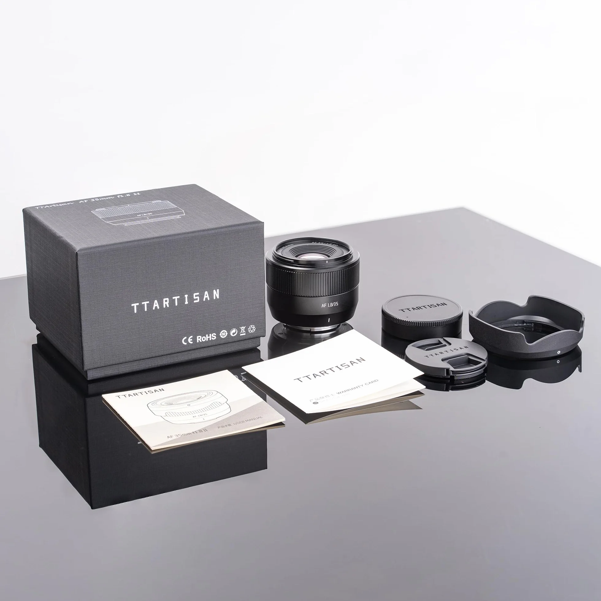 TTARTISAN 35mm F1.8 II Obiektyw aparatu Auto Focus APS-C Metalowa obudowa Lekki obiektyw (dla Fuji X Mount)