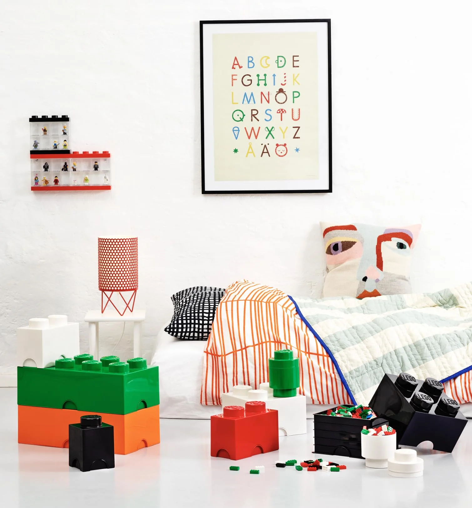 LEGO Kamień do Przechowywania, 4 Wypustki, Pudełko do Przechowywania, Niebieski