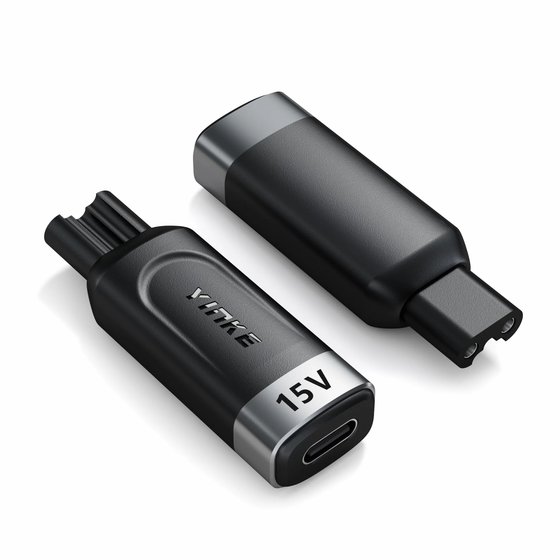 Yinke Adapter Ładowarki 15V HQ8505 Typu C do Golarki Philips Norelco 7000 5000 3000, OneBlade QP6520 QP6530 QP6510 - Konwerter Ładowania USB-C (Bez Kabla)