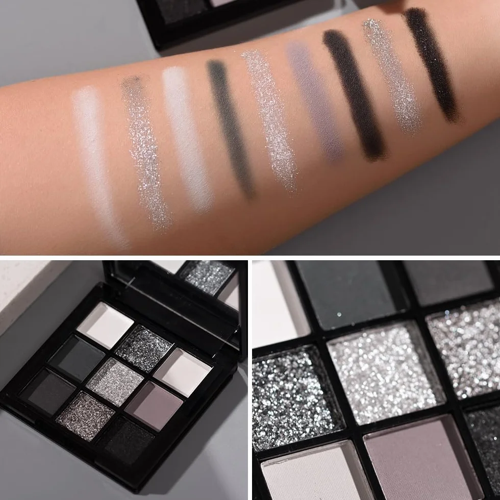 Reversal Star Smokey Paleta cieni do powiek 9 kolorów matowy brokatowy przenośna