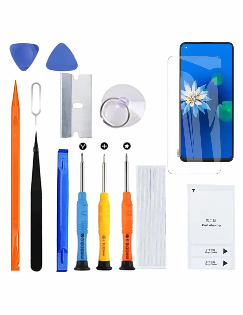 H&LYCYJ Wyświetlacz do Oppo Find X3 Lite 5G TFT CPH2145 LCD ekran zamienny zestaw montażowy z ramką (bez odcisków palców)