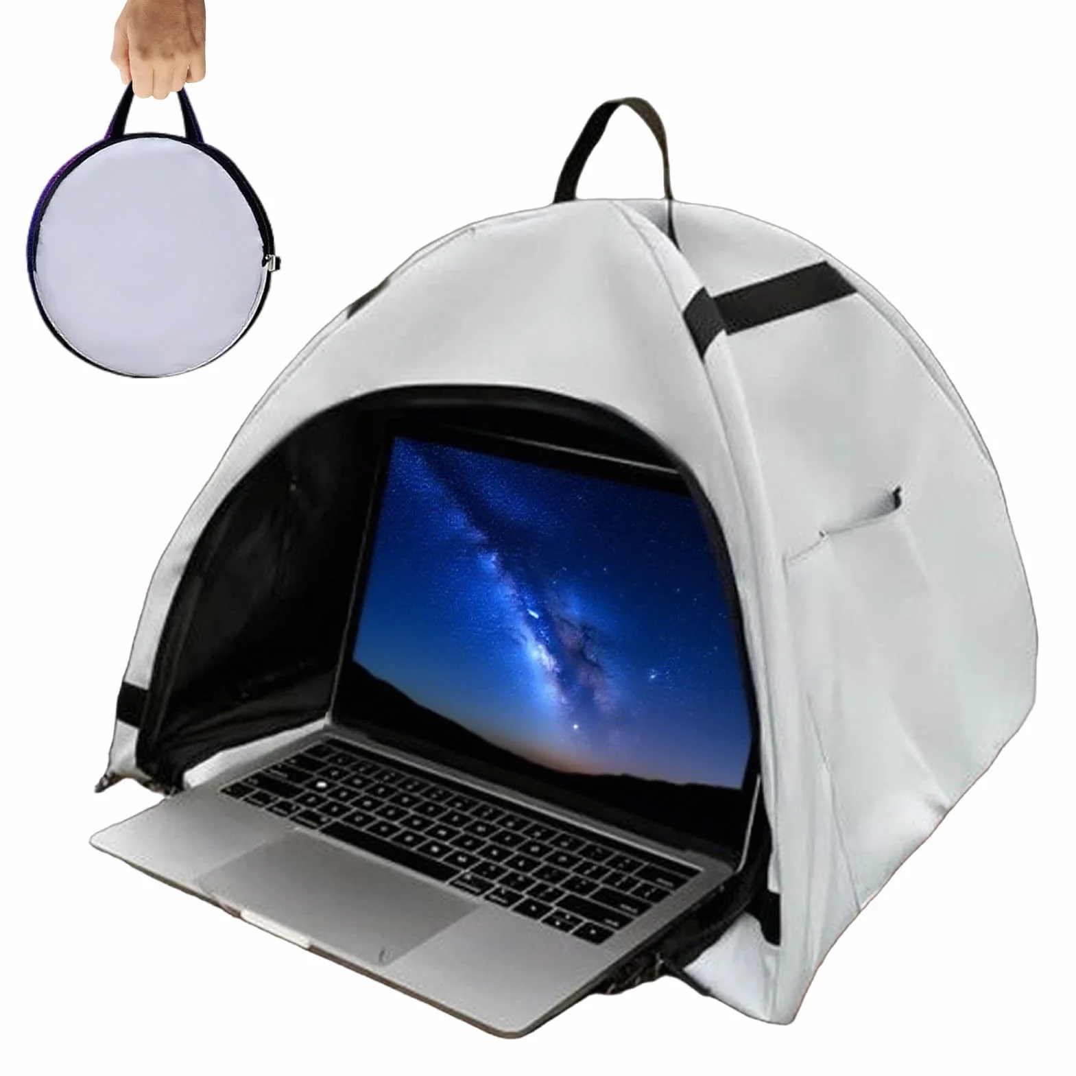 Ekran przeciws?oneczny do laptopa, przeciwodblaskowy ekran przeciws?oneczny do laptopa | Ochrona prywatno?ci os?ona przeciws?oneczna do studia spotka? ?wie?ym powietrzu