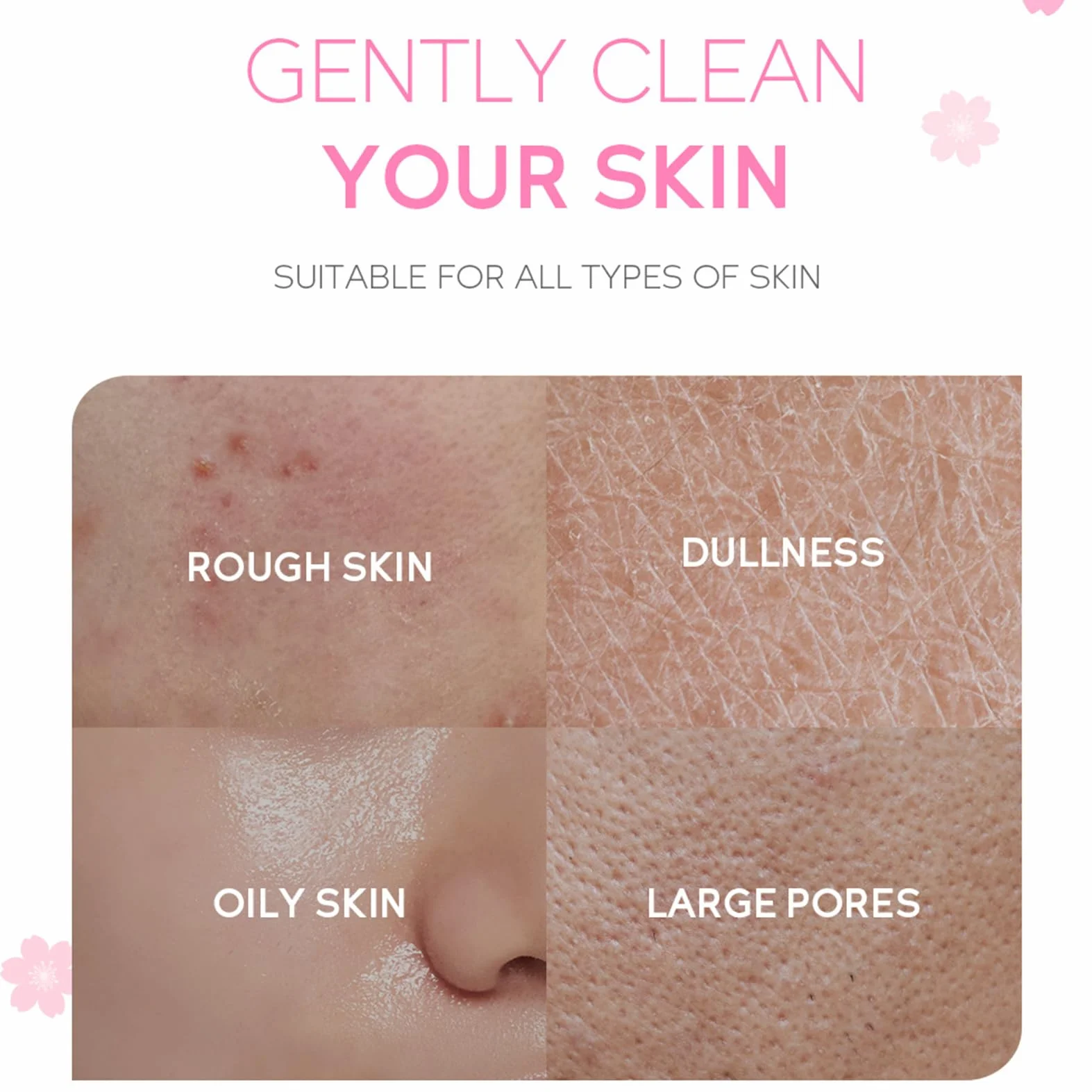 Zestaw do pielęgnacji twarzy dla dziewcząt i kobiet, przeciwzmarszczkowy zestaw do pielęgnacji twarzy, nawilżający zestaw Sakura Skincare z serum, kremem, maseczką, płynem oczyszczającym, tonerem