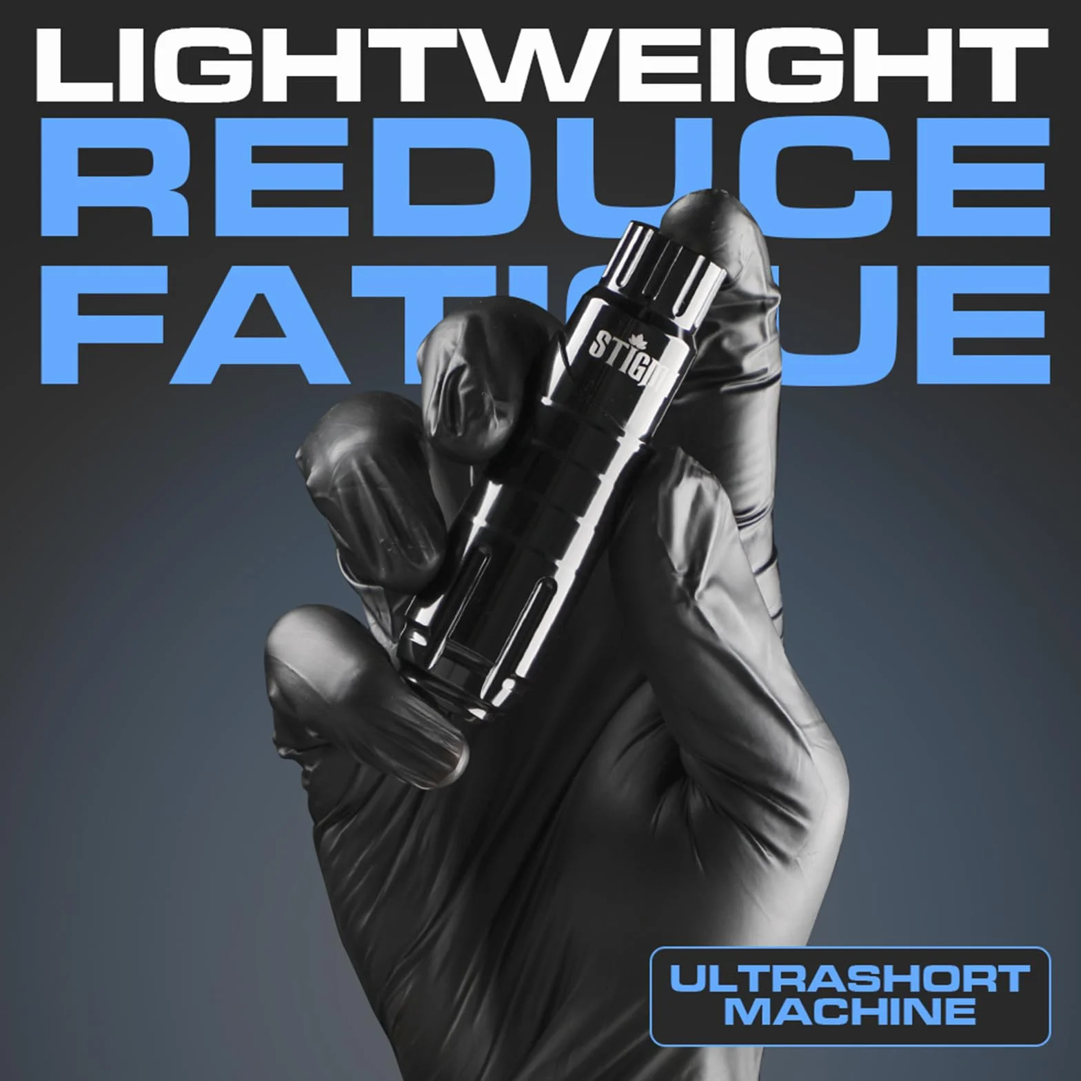STIGMA Bezprzewodowy zestaw do tatuażu pełny obrotowy długopis z igłami wkłady do tatuażu czarny atrament dla początkujących i tatuażystów (czarny)