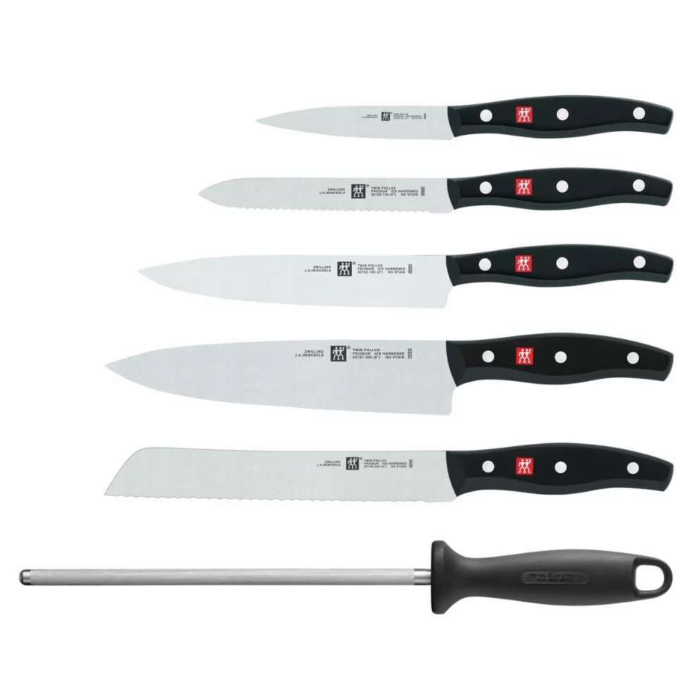 ZWILLING Twin Pollux Messerblock 7-tlg. Bambusblock rostfreier Spezialstahl