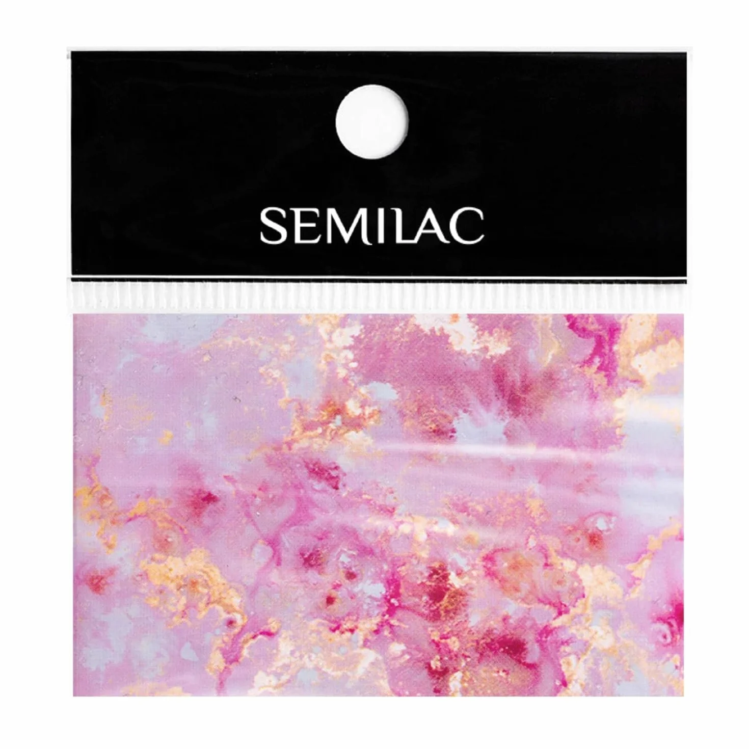 Semilac 12 Nail transfer foil Rose Gold Marble