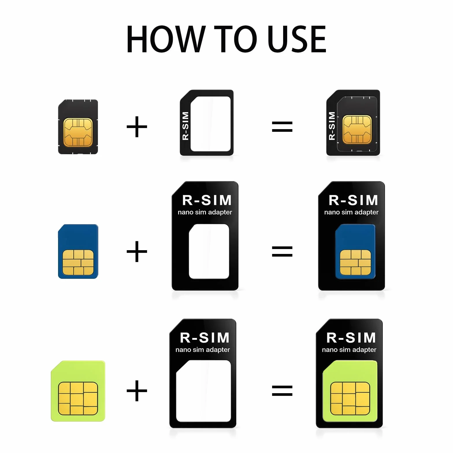 Adapter SIM 4 w 1 z przypinką do wyciągania, szczotką do czyszczenia otworu smartfona i 10 chusteczkami alkoholowymi, adapterem karty SIM do telefonu, kompatybilny ze wszystkimi smartfonami