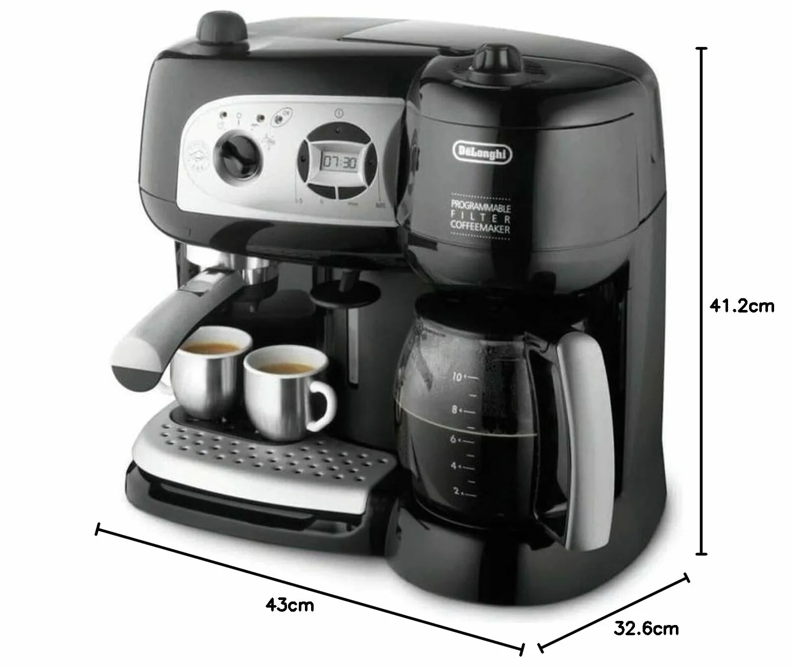 De'Longhi BCO264.1 Ekspres do kawy i espresso, czarny, 38x24x35 cm