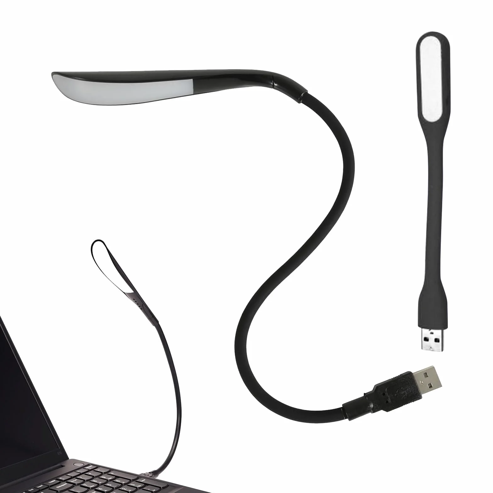 Comioke Lampka do czytania, usb typu łabędzia szyja, LED, mini do czytania, notebook, ściemniana