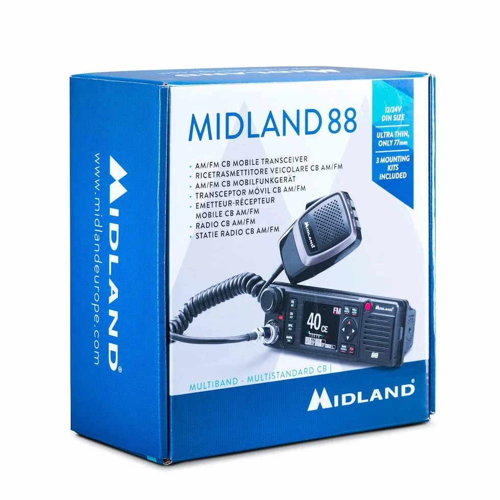 Midland C1435 Urządzenie Radiowe, Czarny, M-88