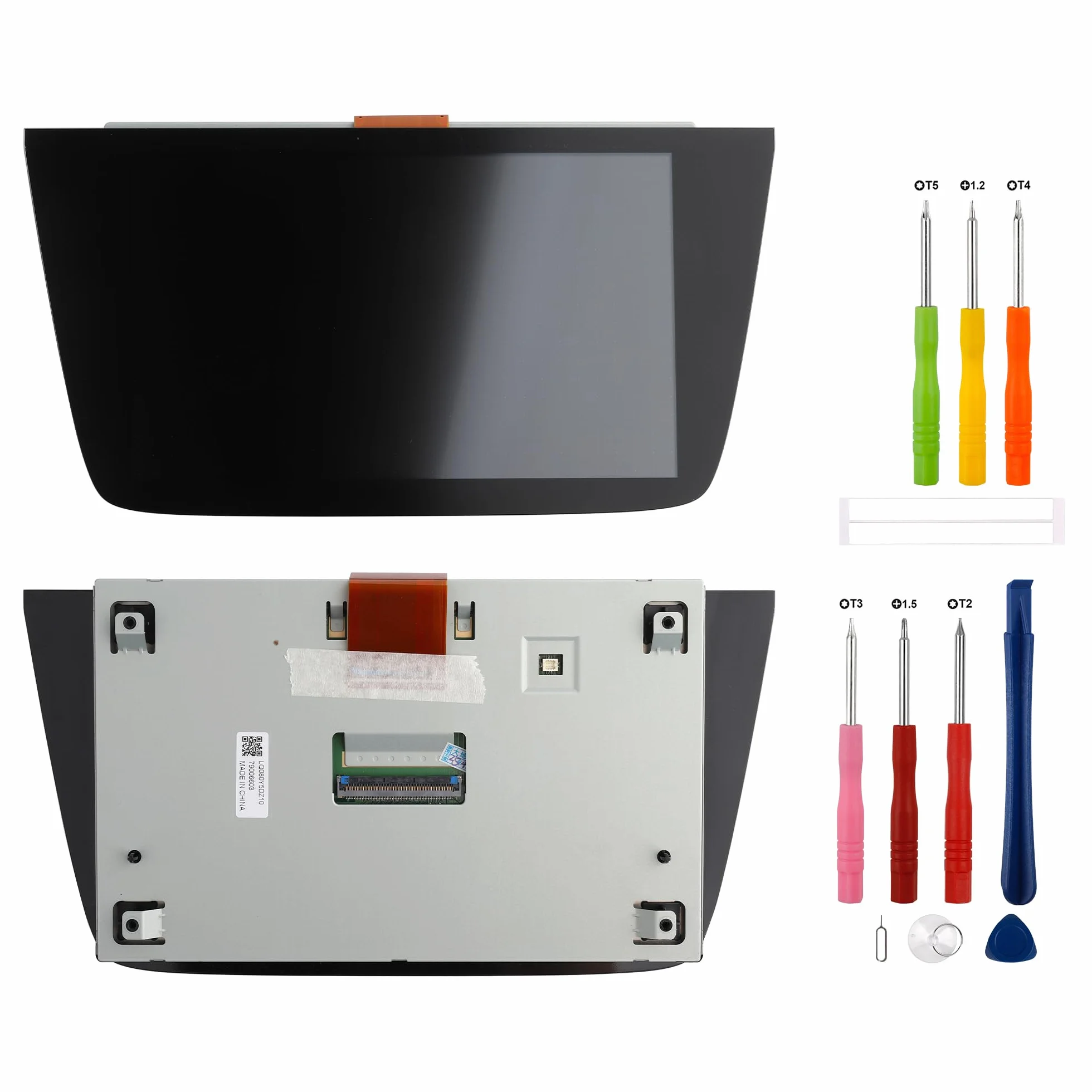 New Opel Vauxhall Navi 900 IntelliLink Navi Radio LCD kompatybilny z Opel Astra K MK7 LQ080Y5DZ10, części zamienne z bezpłatnymi narzędziami - 20,5 cm (8")