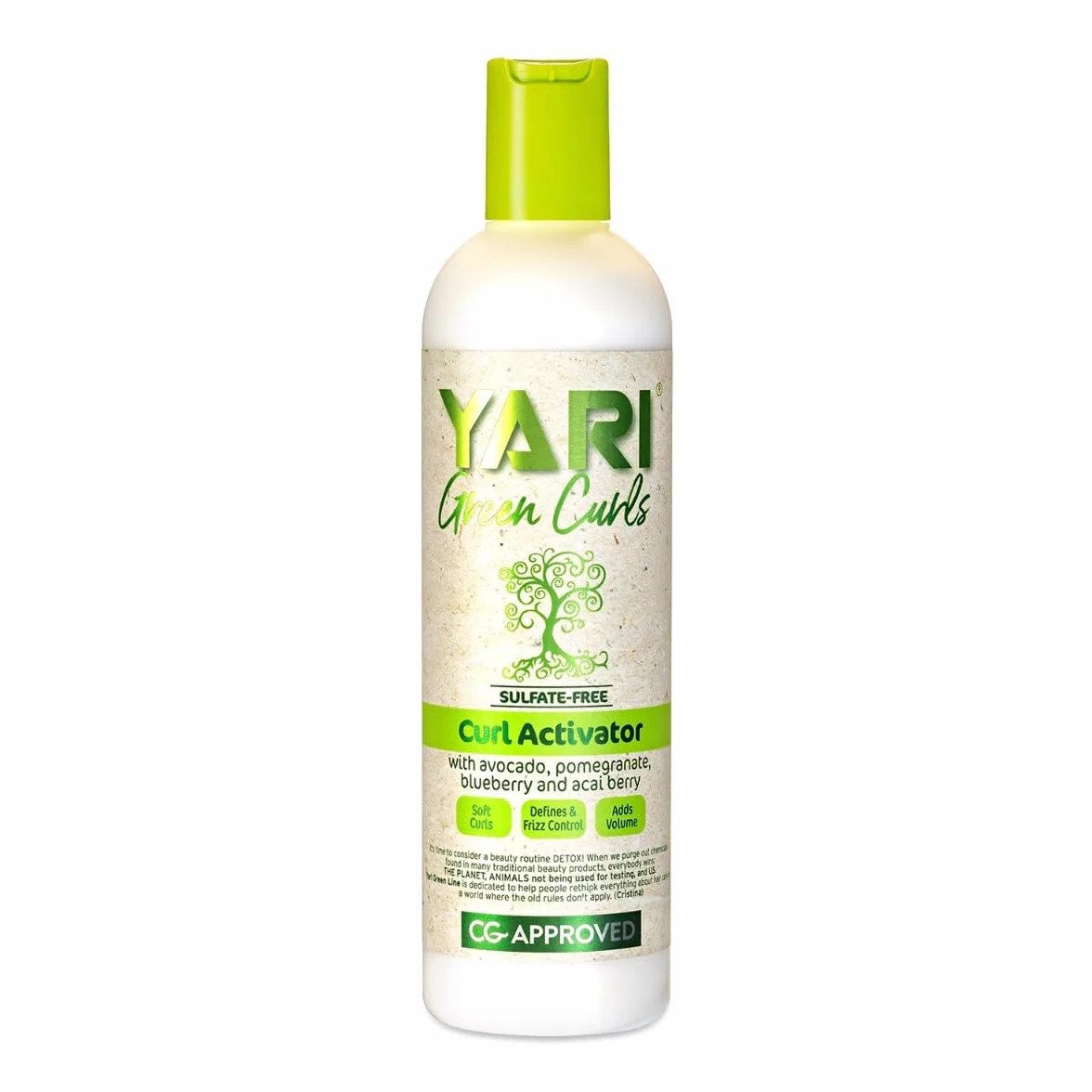Yari Aktywator Loków Green Curls Ml - Green Naturals - Curl Activator, Zielony, 355 Mililitr