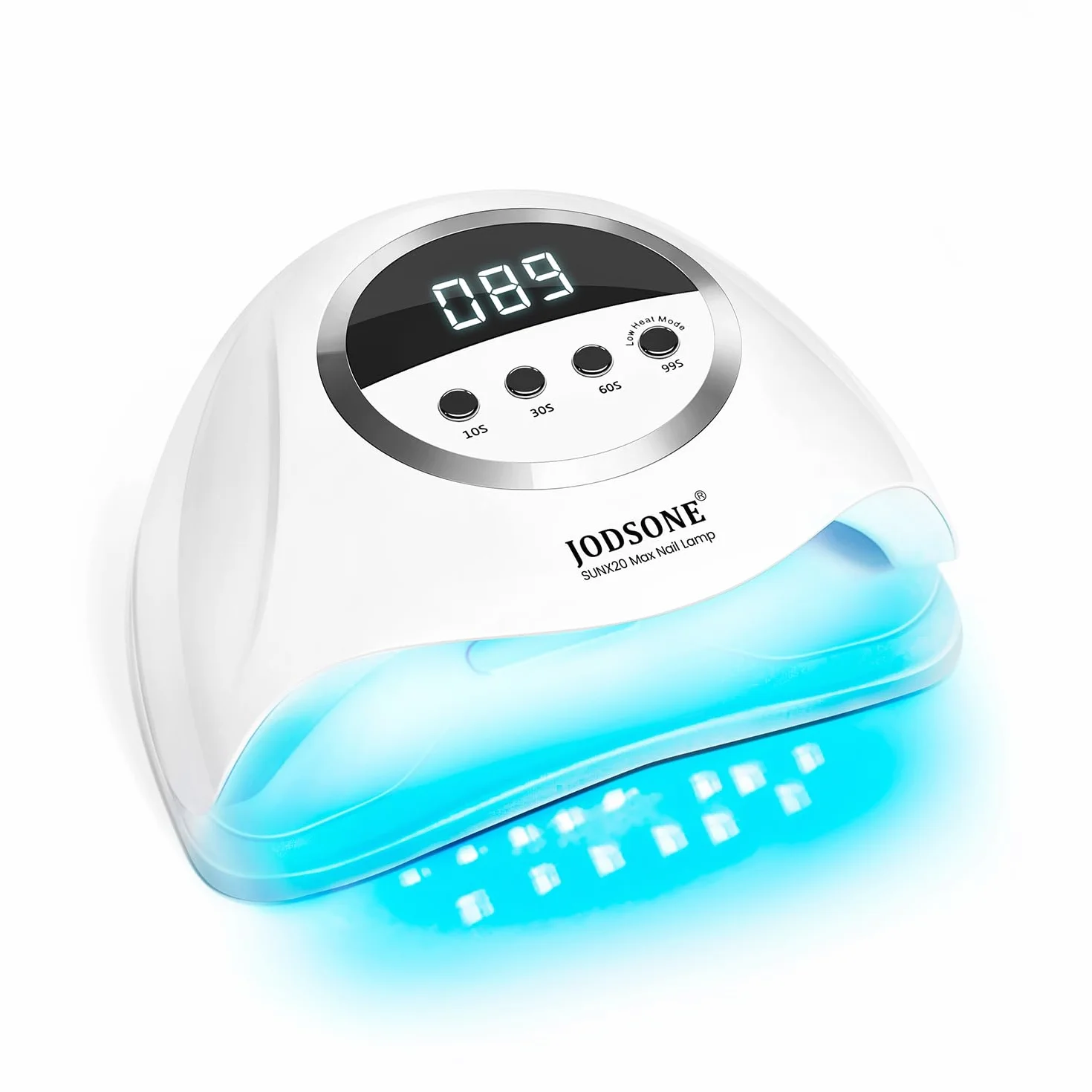 JODSONE Lampa UV LED do paznokci 320 W, suszarka do paznokci żelowych, żelowa lampa do paznokci z 72 lekkimi koralikami, lampa LED do paznokci żelowych z automatycznym czujnikiem i 4 timerami