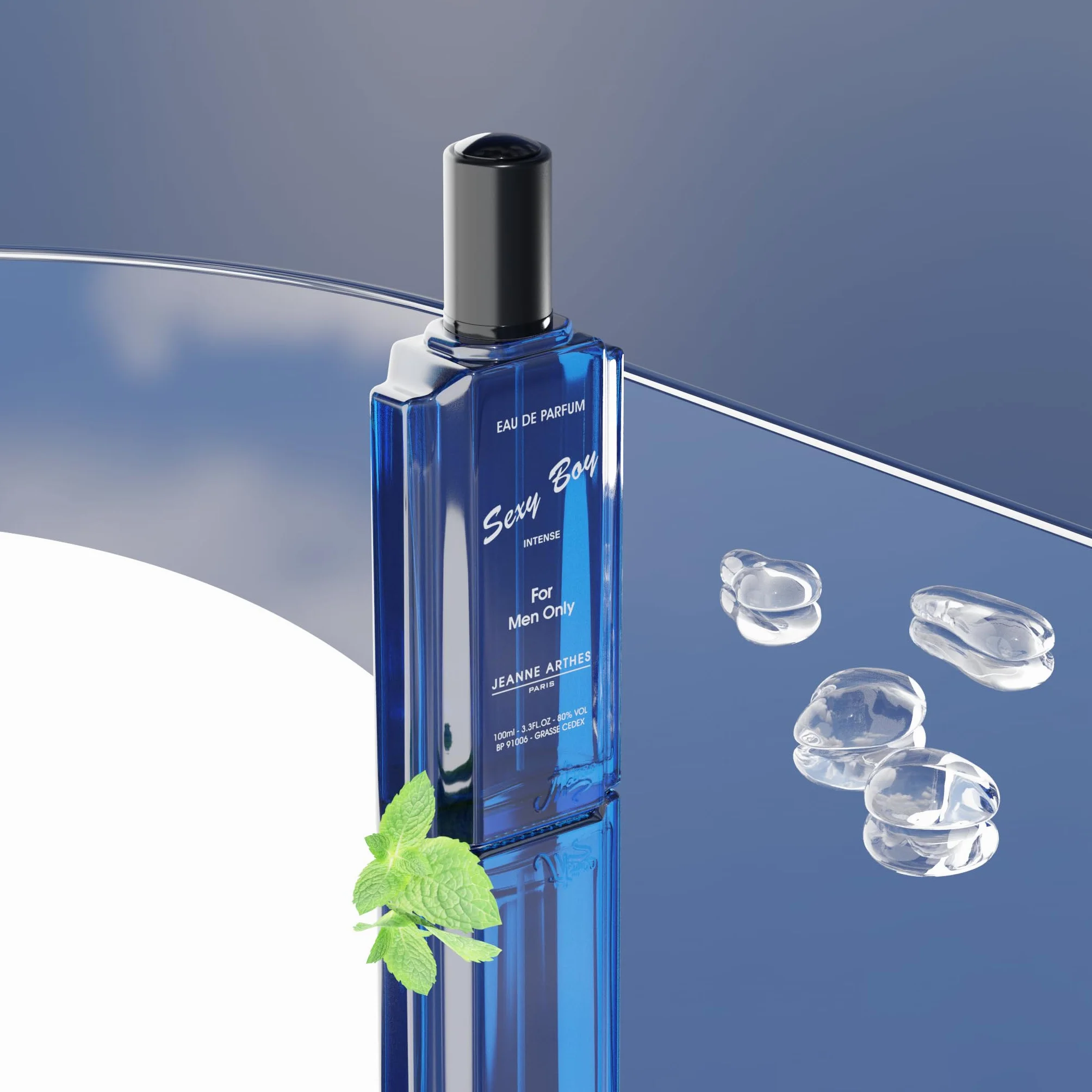 JEANNE ARTHES - Perfumy dla mężczyzn Sexy Boy Intense - Woda perfumowana - Butelka z rozpylaczem 100 ml - Wyprodukowano we Francji w Grasse