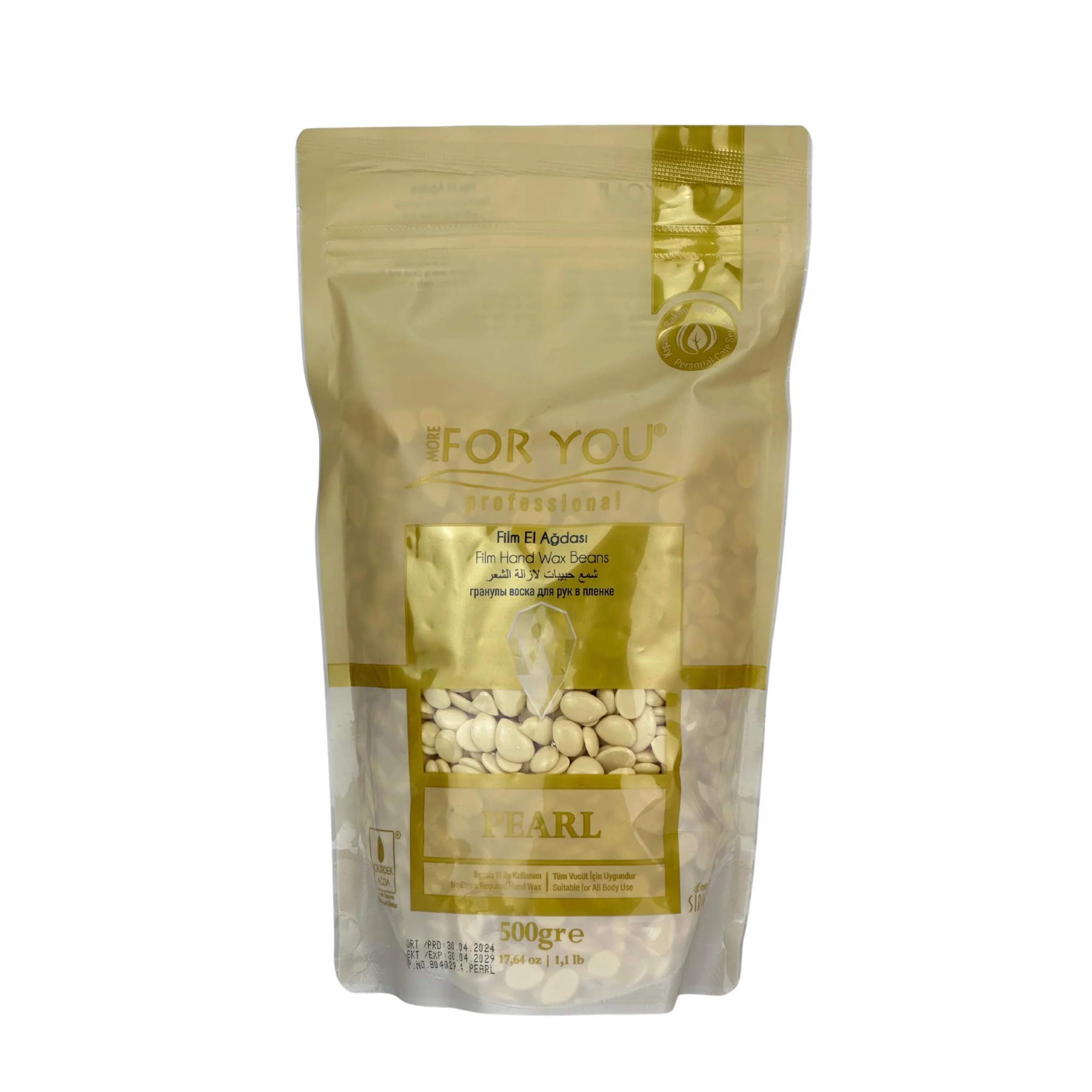 Seed Hand Wax Been 500 g – Gorący Wosk Do Depilacji, Hot Wax Sir Agda, W Zamykanym Woreczku (Pearl)