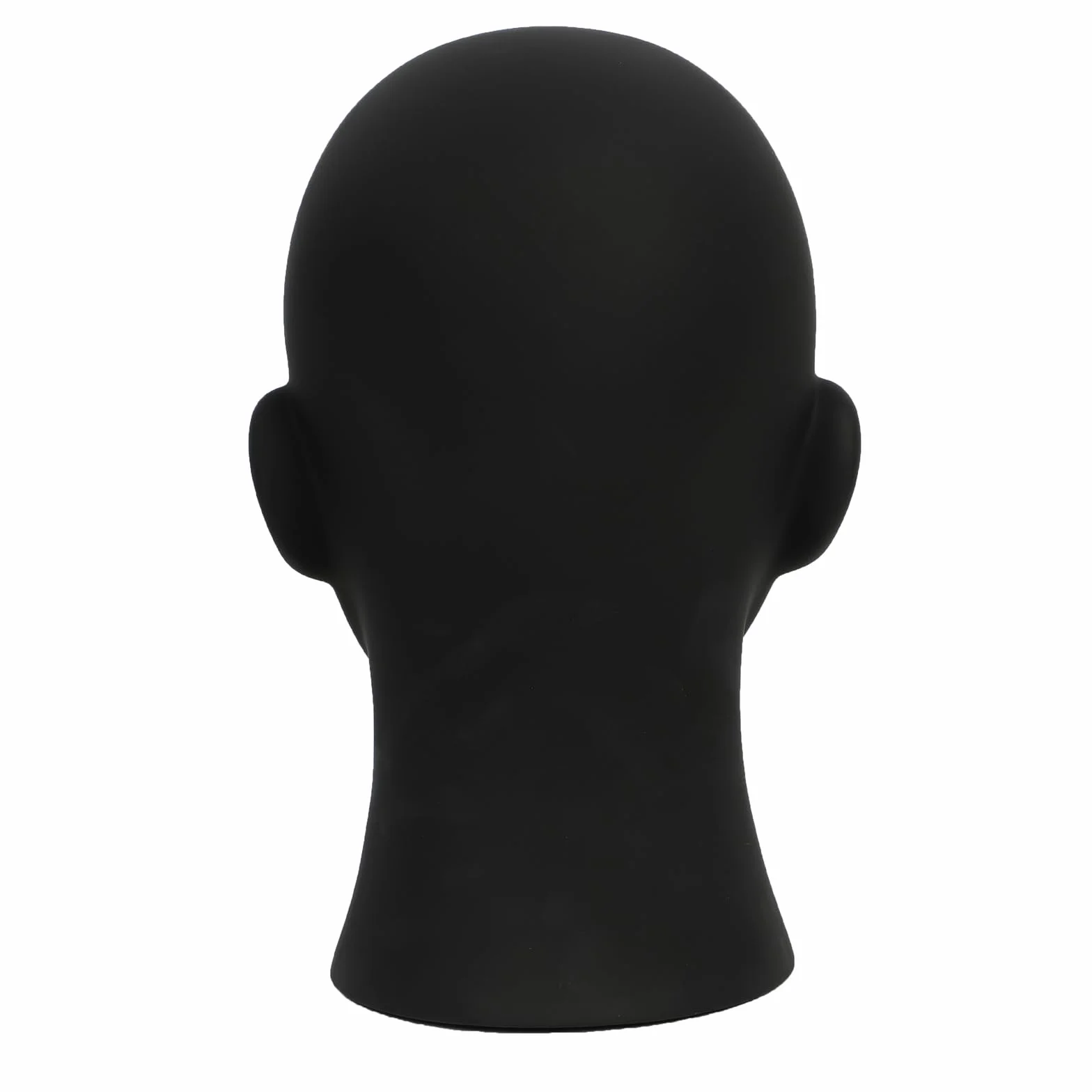 Głowa manekina błyszcząca profesjonalna głowa PVC męska-dorosła manekina wyświetlacz głowy do okularów,kapelusz,konsola do gier,peruki,słuchawki (Matte black)