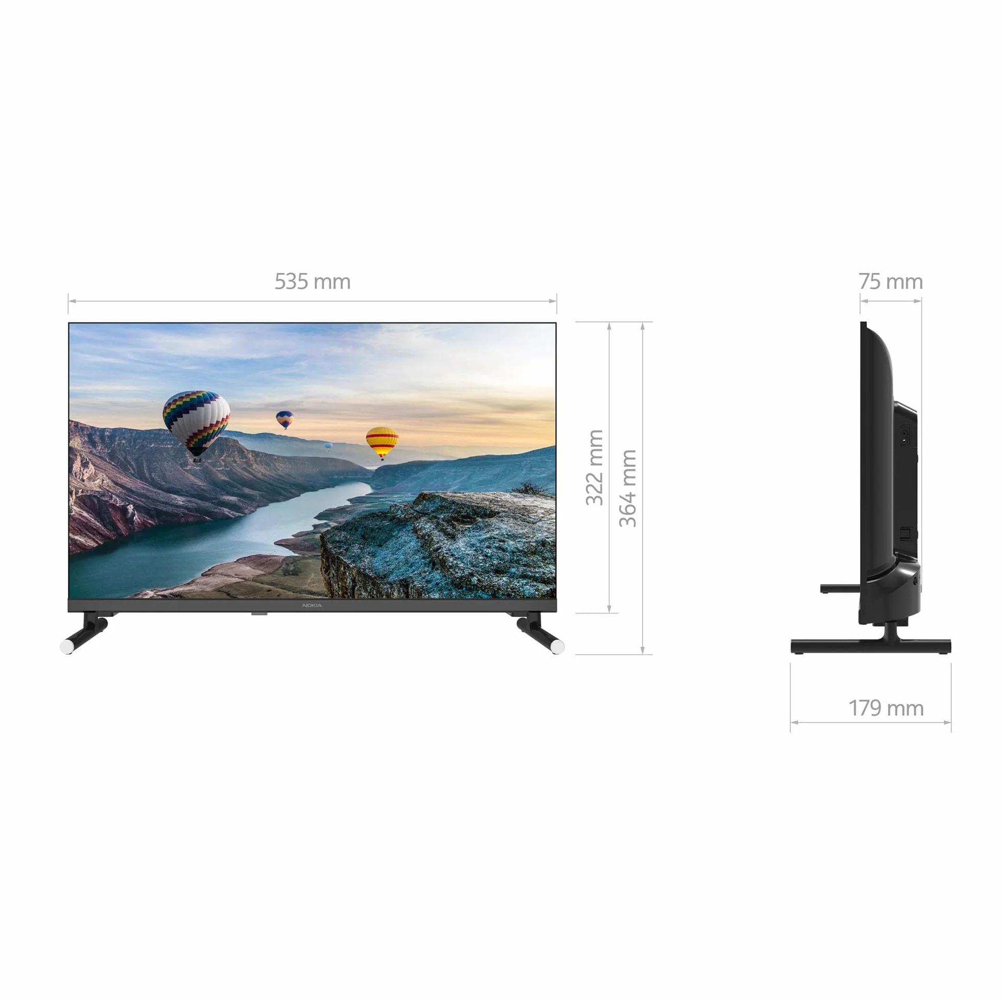 NOKIA 24 Cali (60 cm) Google TV 24” HD 12V (WLAN, Triple Tuner DVB-C/S2/T2) – HN24GE320C - 2023