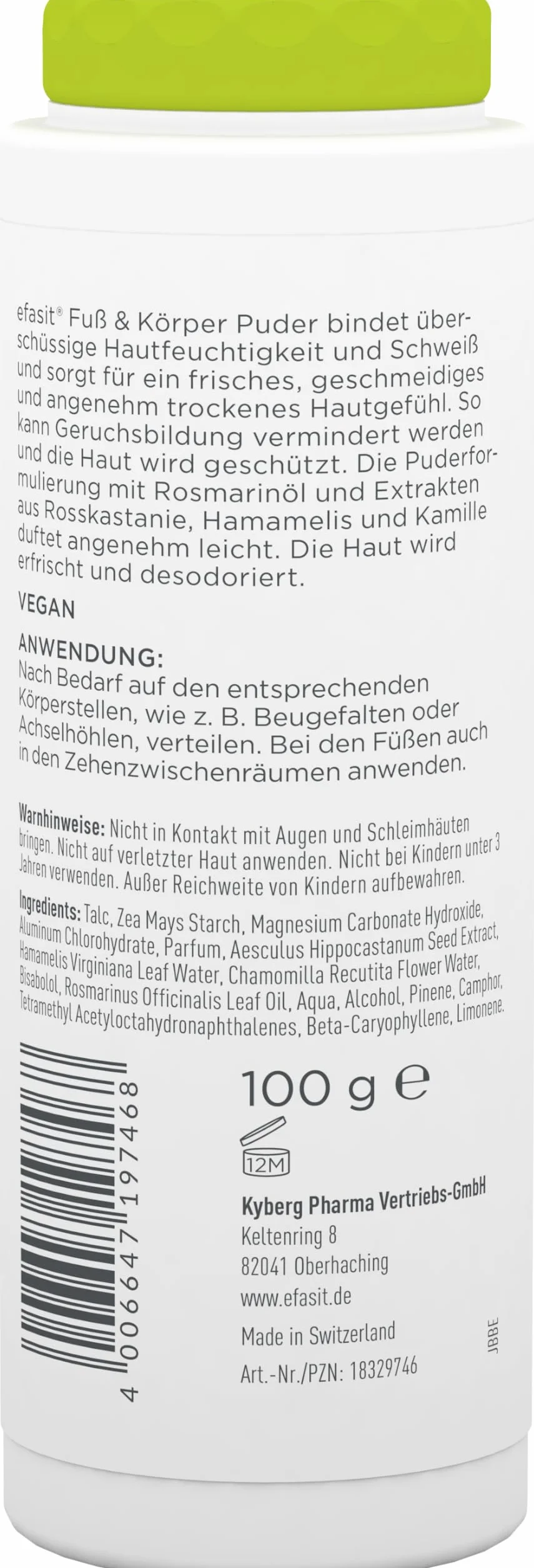 Efasit Puder do Stóp i Ciała, 100 g