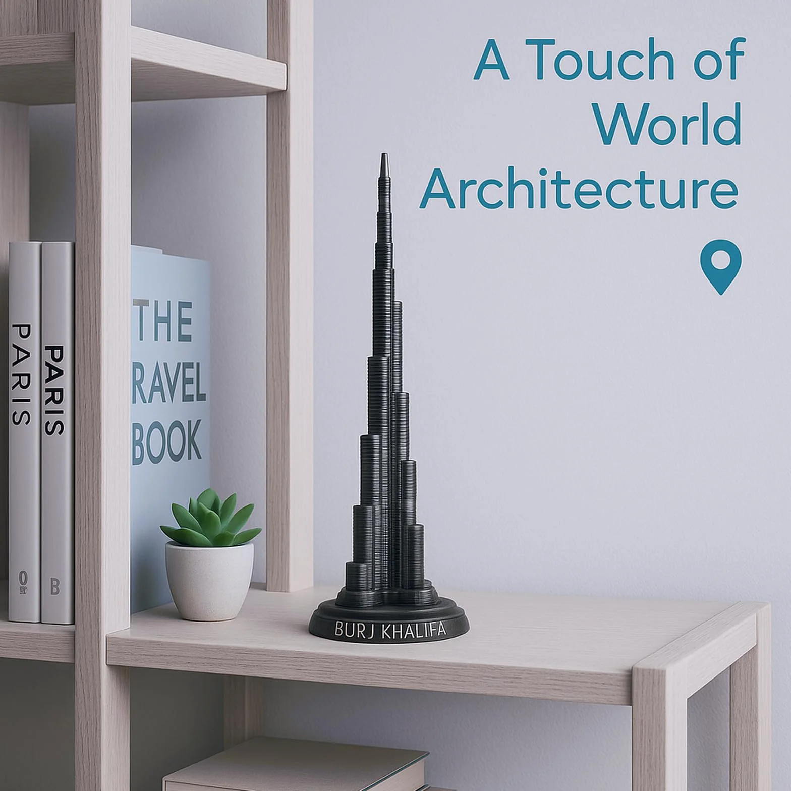 Wieża Burj Khalifa 18 cm model miniaturowy ze stopu do biura domu