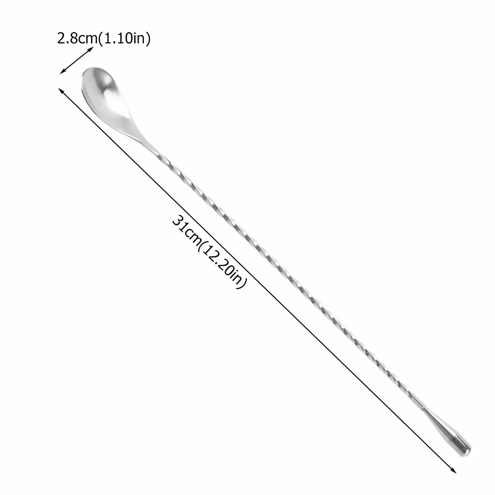 Łyżka do mieszania koktajli 31 cm stal nierdzewna długa rączka