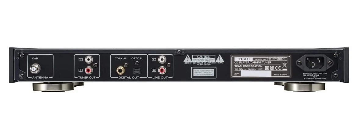 TEAC CDP750DAB odtwarzacz CD, radio FM i DAB+, czarny