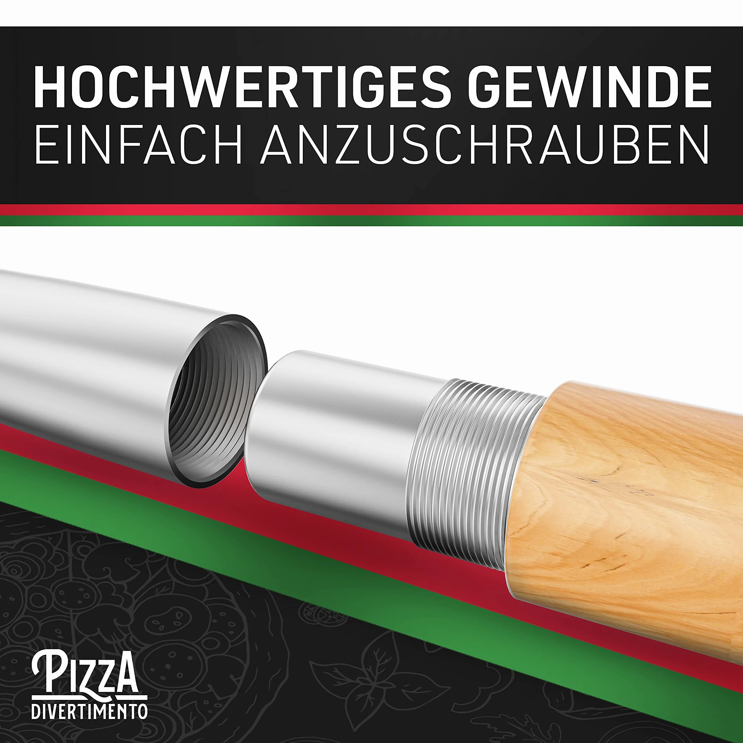 Łopatka do pizzy aluminiowa 83 cm Pizza Divertimento
