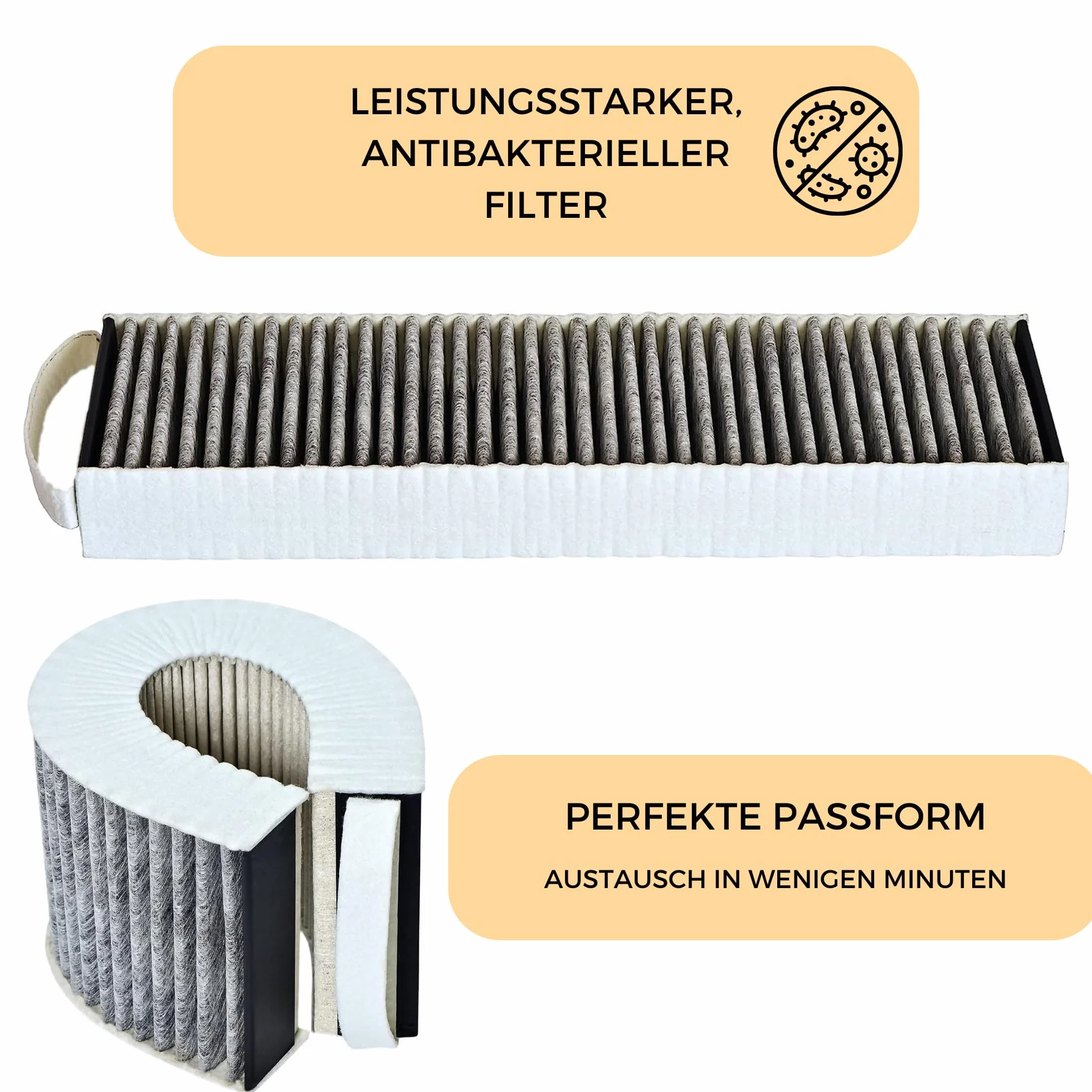 Kompatybilny filtr zamienny do Bora Pure – kompatybilny z PUAKF, Puru, Pure X – filtr z węglem aktywnym z powłoką zapobiegającą rybom – Made in Germany
