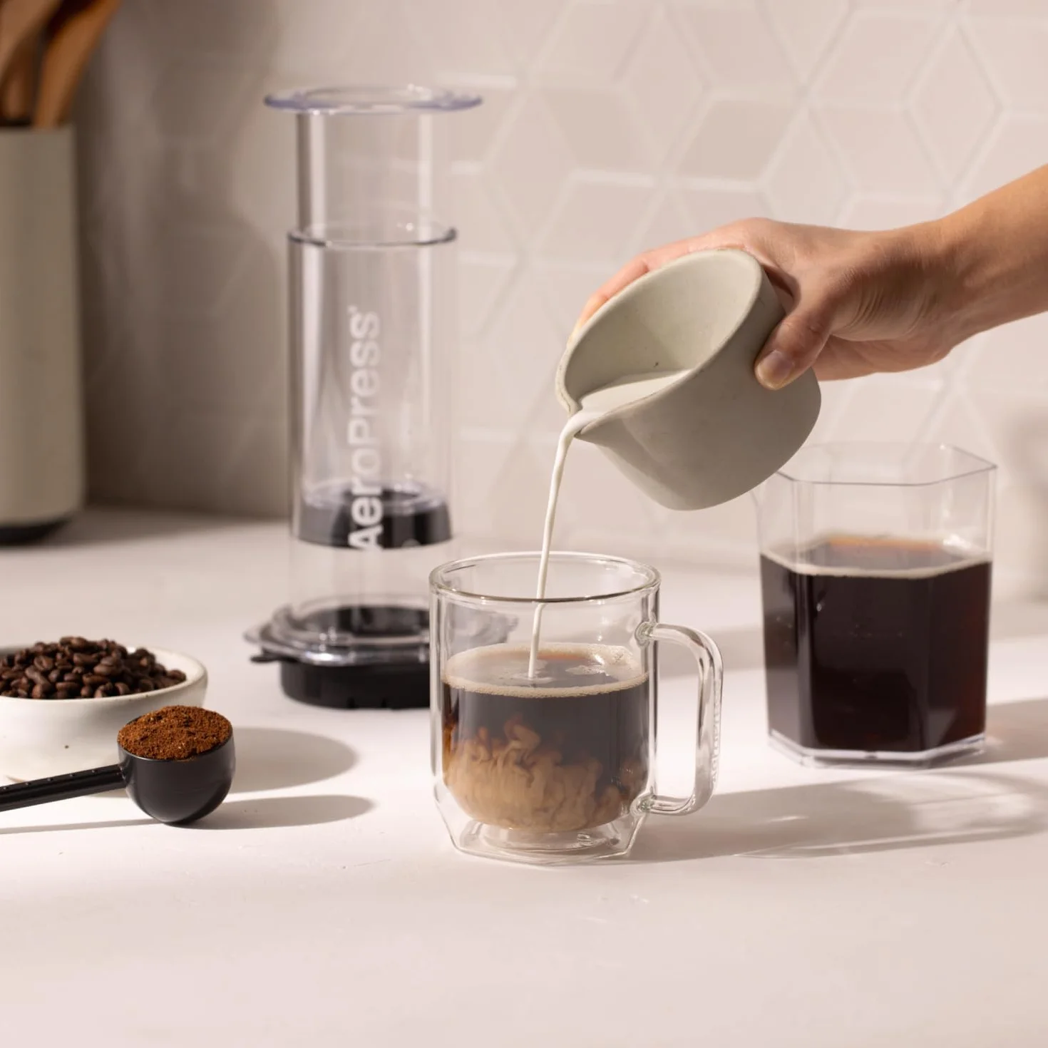 Nakładka filtra AeroPress XL z kontrolą przepływu do kawy espresso, latte, cold brew
