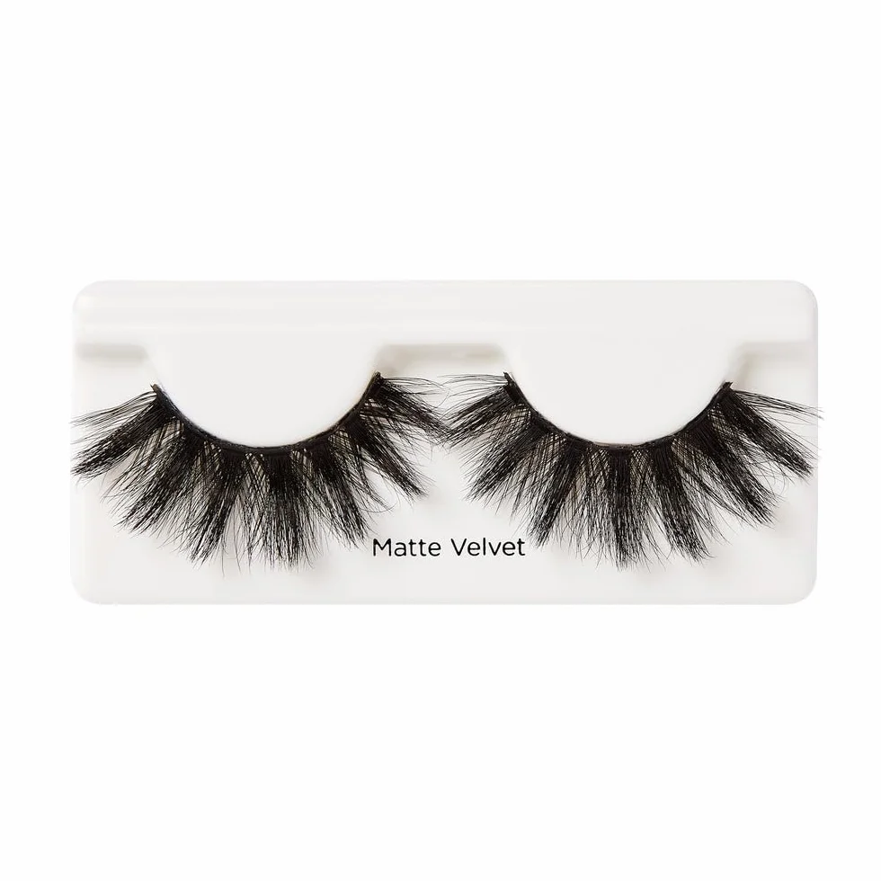KISS sztuczne rzęsy na pasku Faux Mink 3D Matte Collection - 1 para rzę, 1 klej