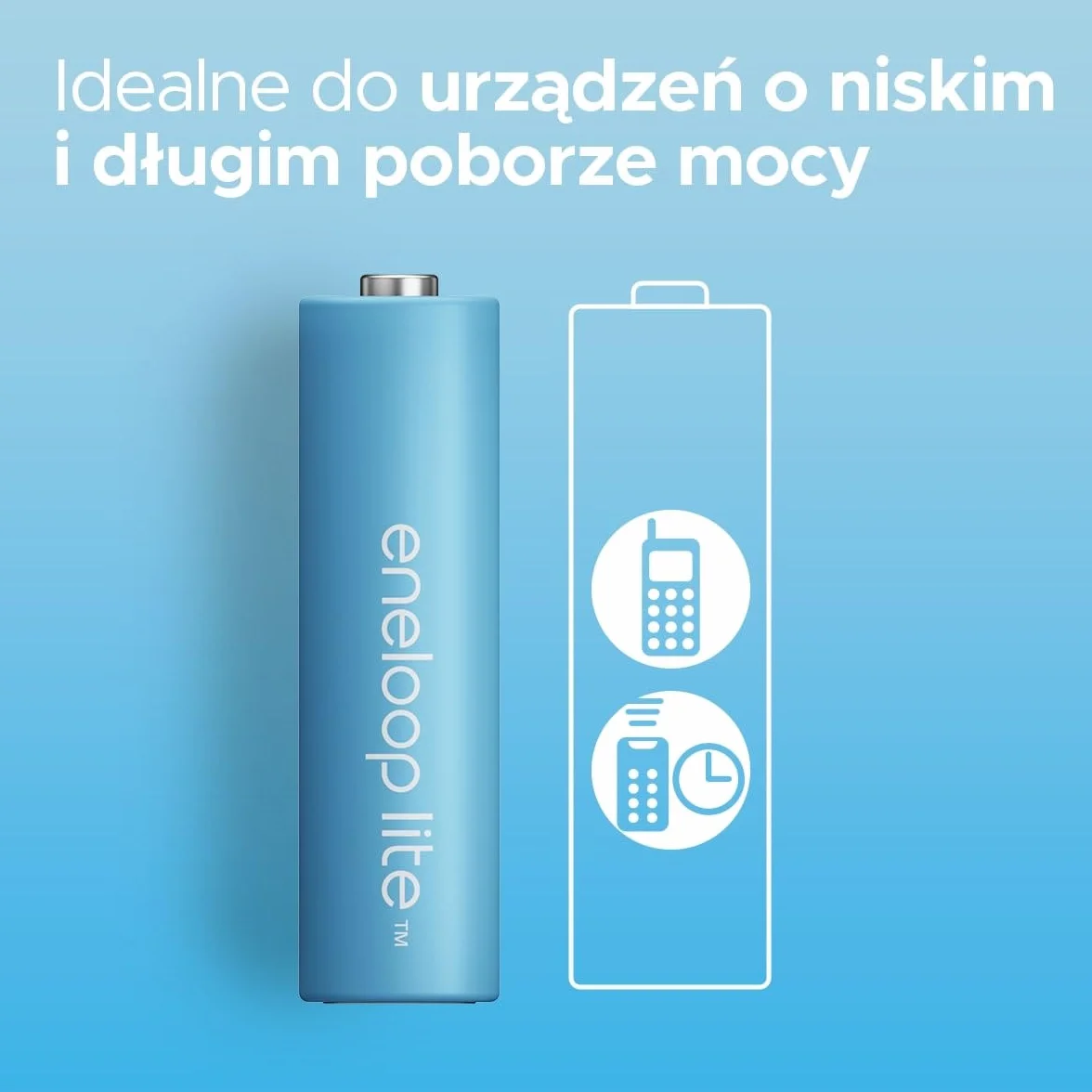 Panasonic eneloop lite | Ready-to-Use Ni-MH akumulatory, AAA/Micro, 2 sztuki w zestawie, min. 550 mAh, 3000 cykli ładowania, niski stopień samorozładowania w opakowaniu w bez tworzyw sztucznych