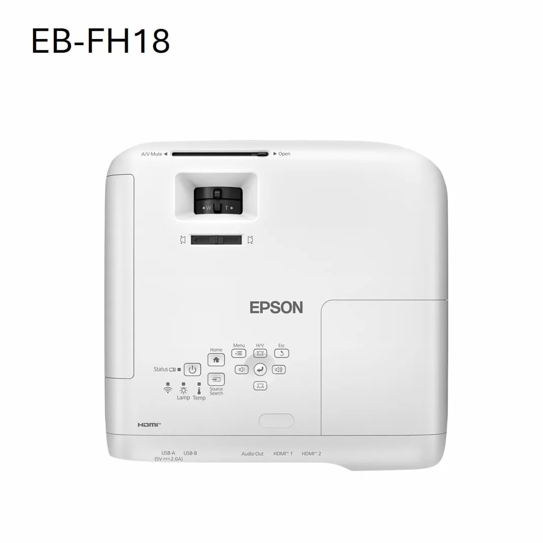 Epson EB-FH18 projektor lampy Full HD, 2 x złącza HDMI, 4100 lumenów, duży ekran projekcyjny do 304 cali