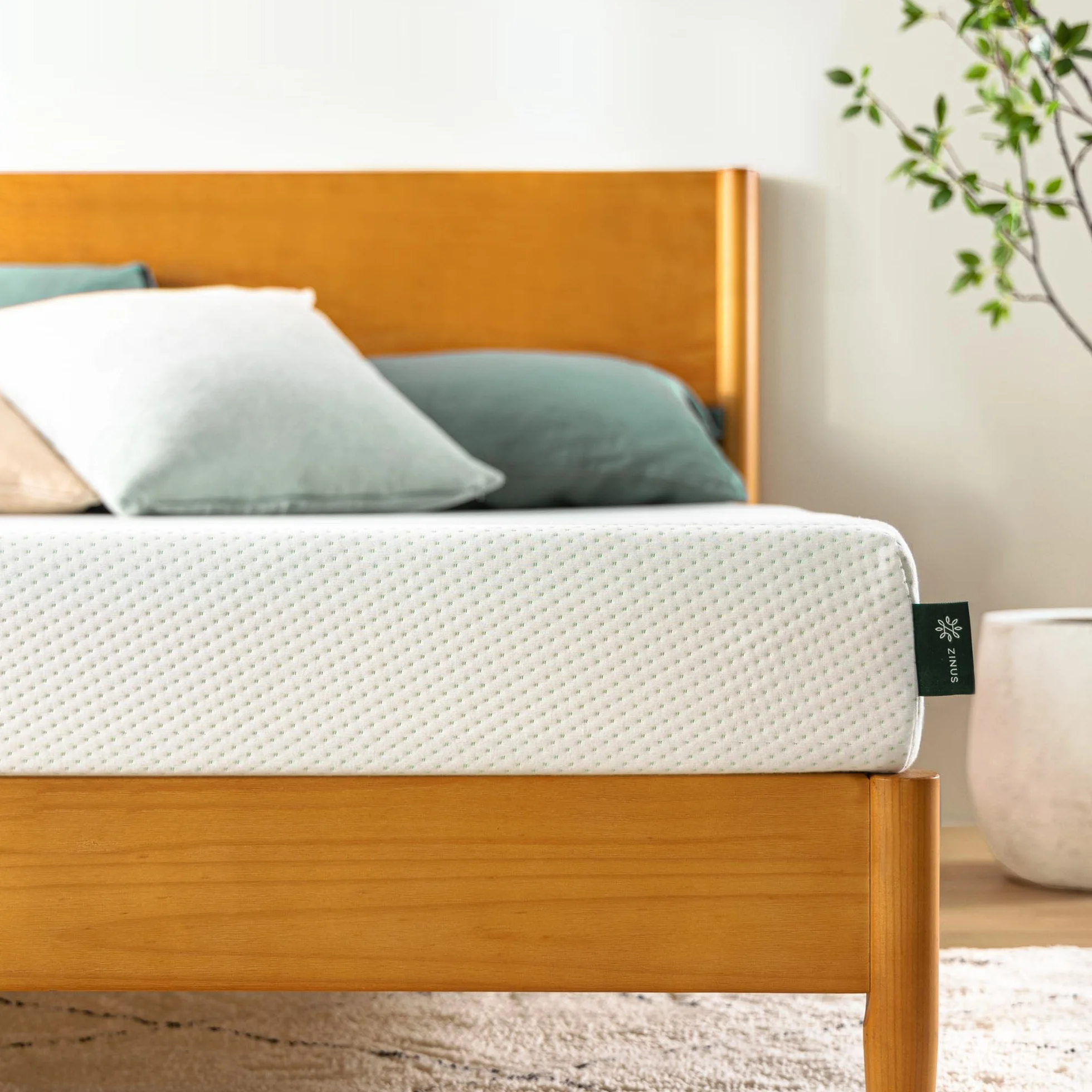 Zinus Memory Foam Mattress, biały, 90 x 190 cm