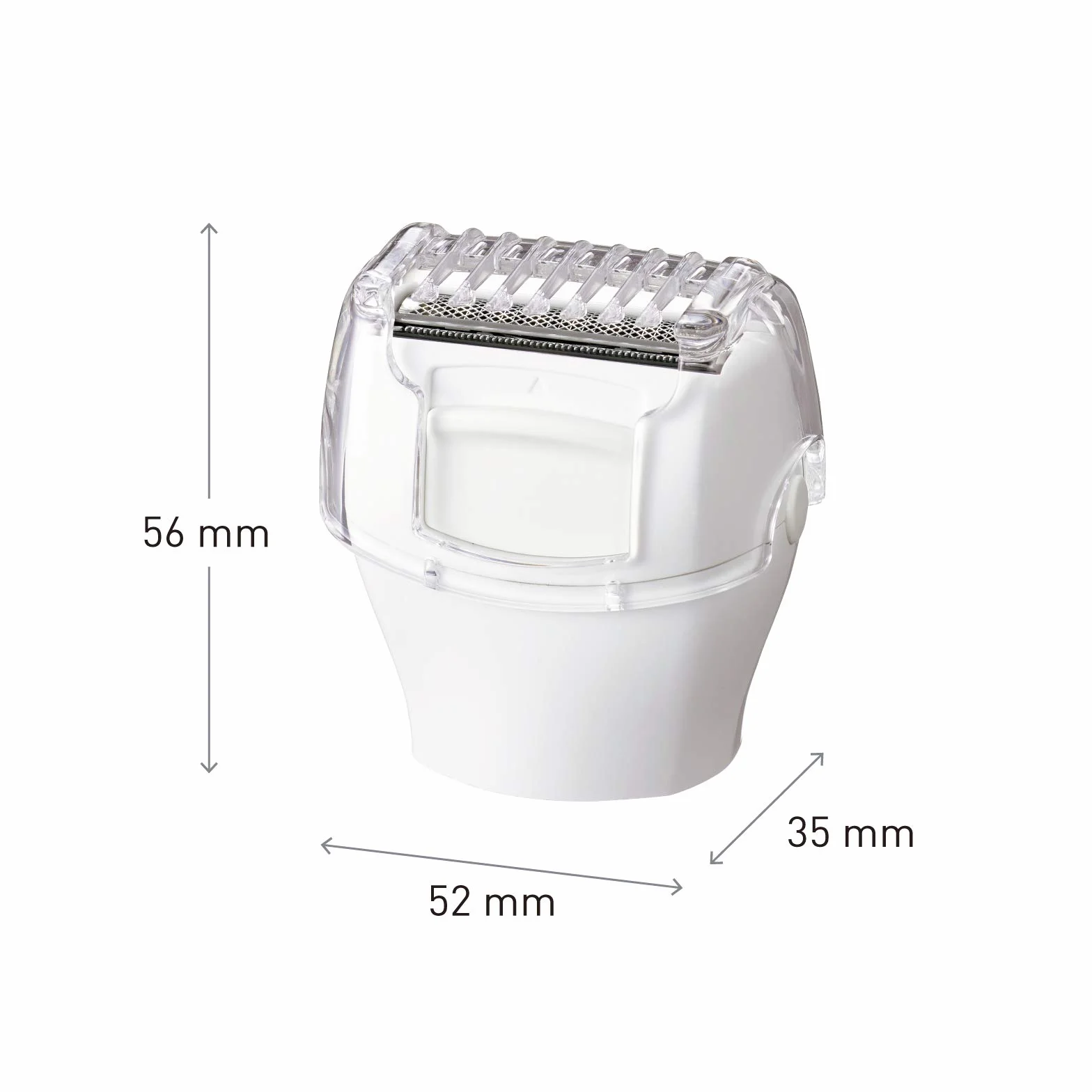 Panasonic ES-2D01 nasadka do golenia do depilatora z serii EL (3w1: głowica goląca, trymer, grzebyk do linii bikini, na mokro lub sucho), biała
