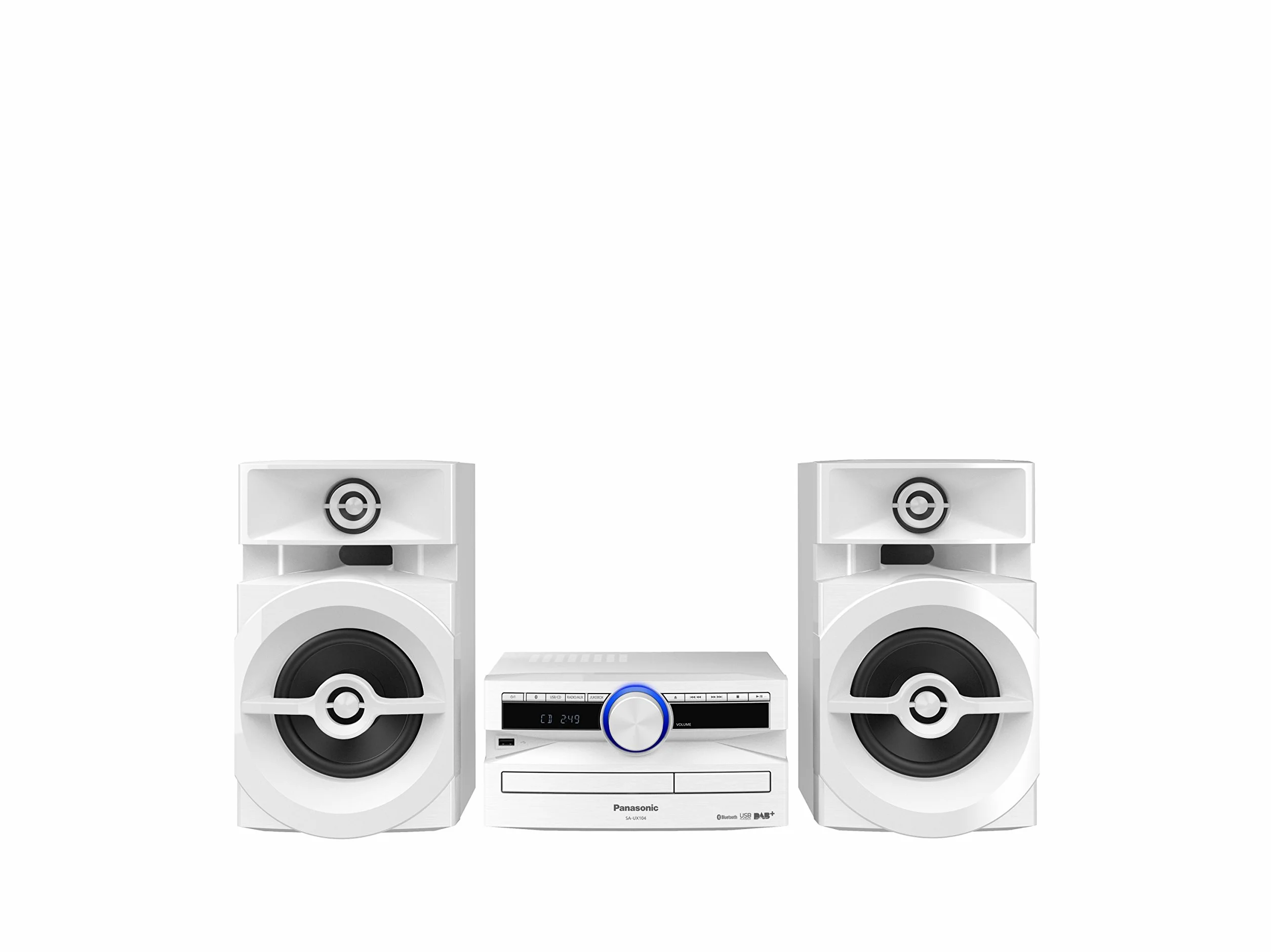 Panasonic SC-UX104EG-W Zestaw Stereo, Biały, 49W