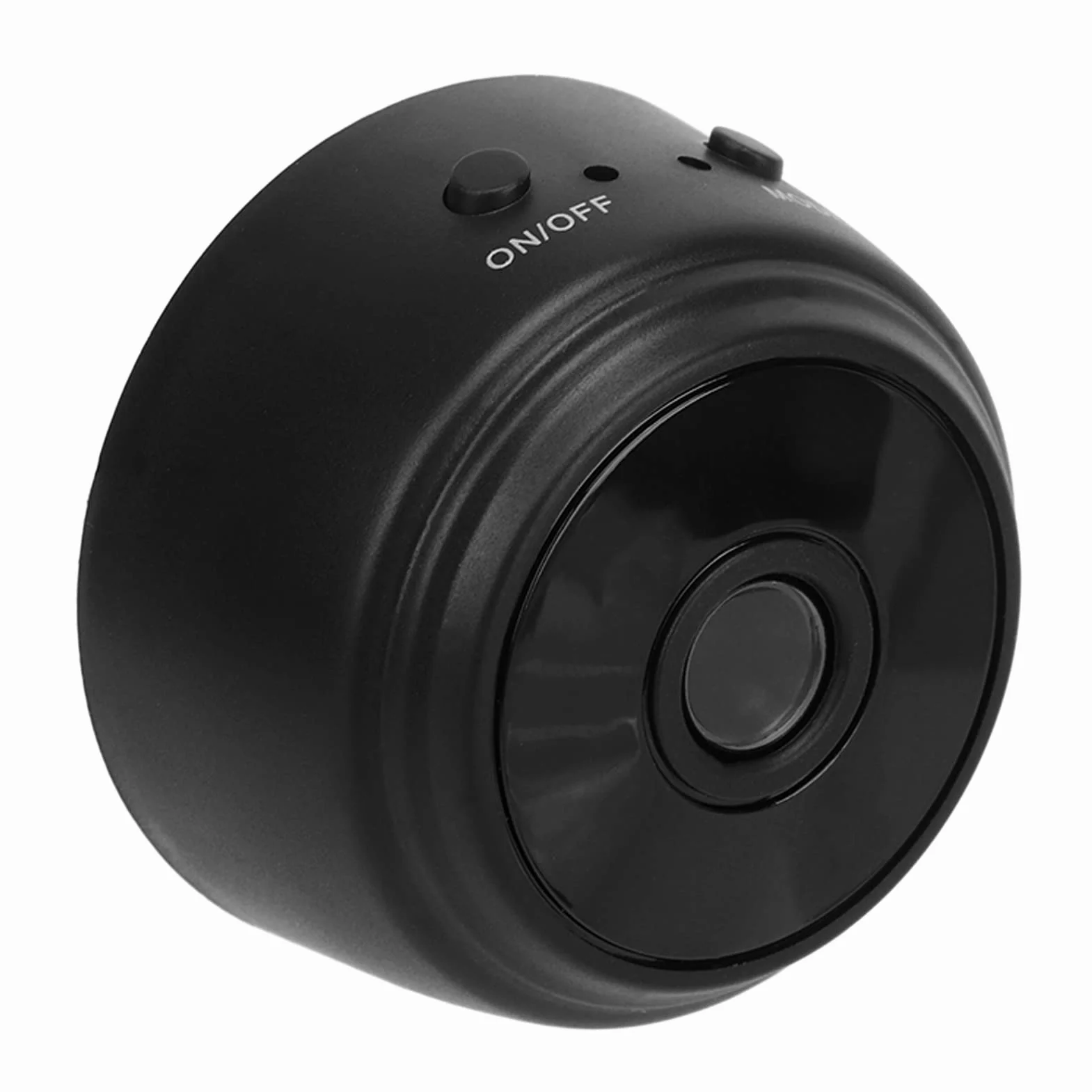 TOPINCN Bezprzewodowa kamera HD, mini bezprzewodowa kamera WiFi z magnetyczną tylną obudową do biura (czarna)