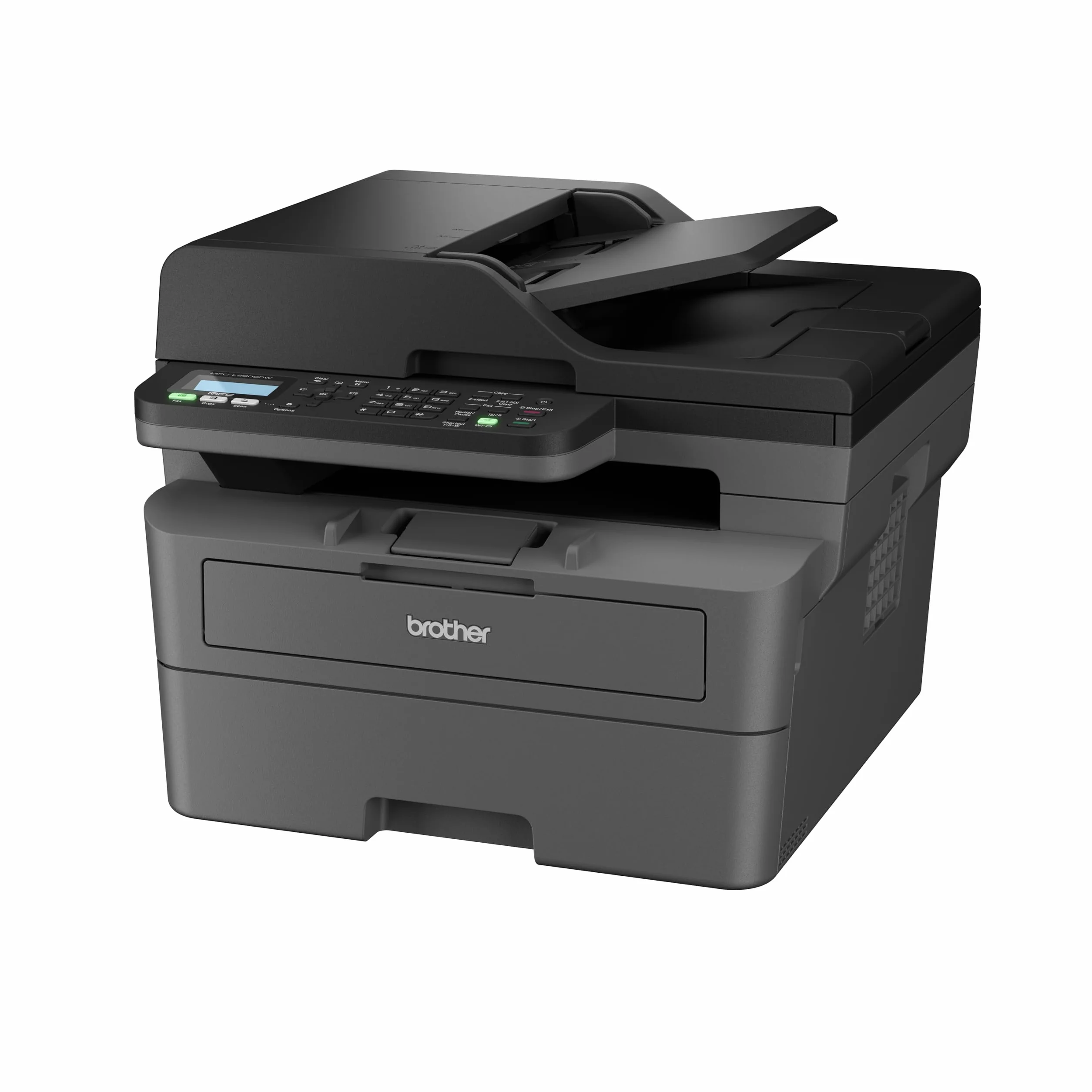 Brother MFCL2800DW, monochromatyczne urządzenie wielofunkcyjne WiFi z faksem, automatyczne drukowanie dwustronne i 50 arkuszy ADF