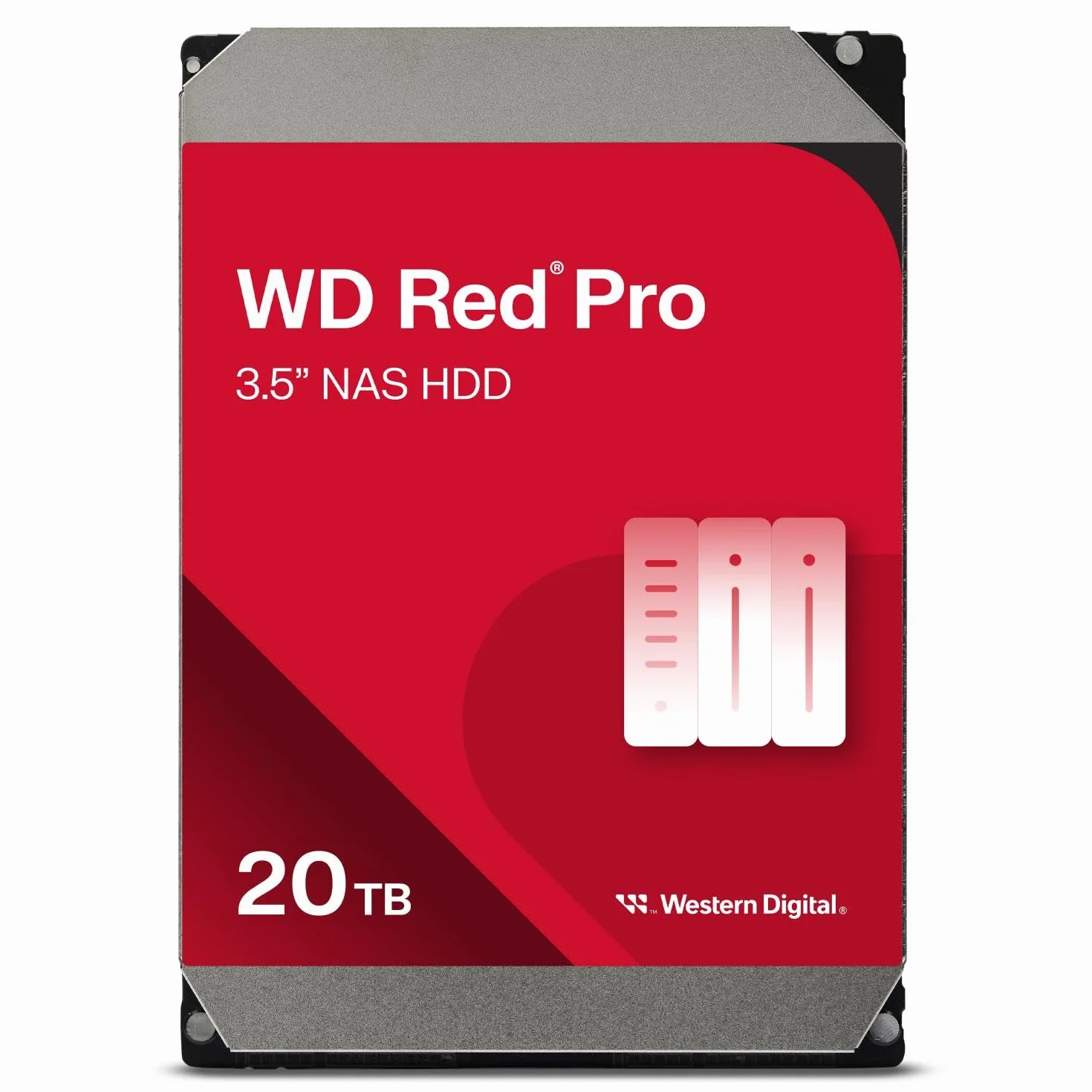 Western Digital Red Pro 20TB dedykowany wewnętrzny dysk twardy 3,5" NAS, klasa 7200 RPM, SATA 6 GB/s, CMR, 512MB Cache, 5 lat